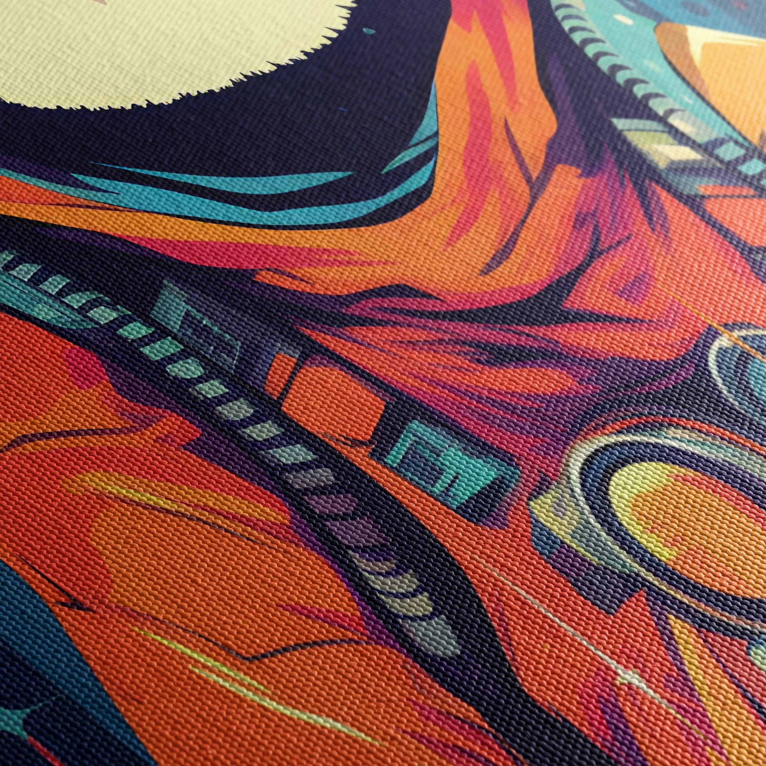 Cosmic Penguin Art Featuring an Astronaut - Image 5
