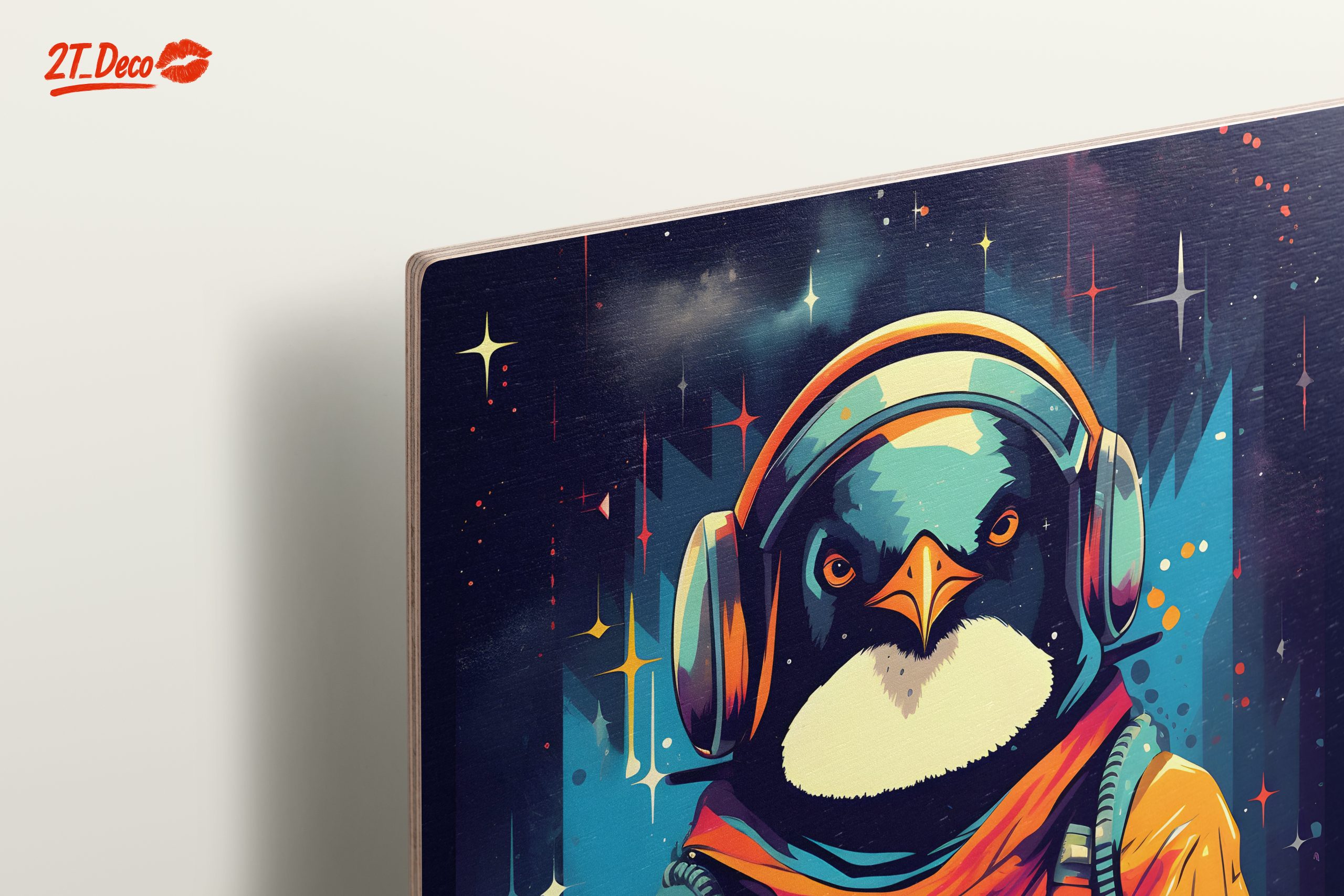 Cosmic Penguin Art Featuring an Astronaut - Image 15