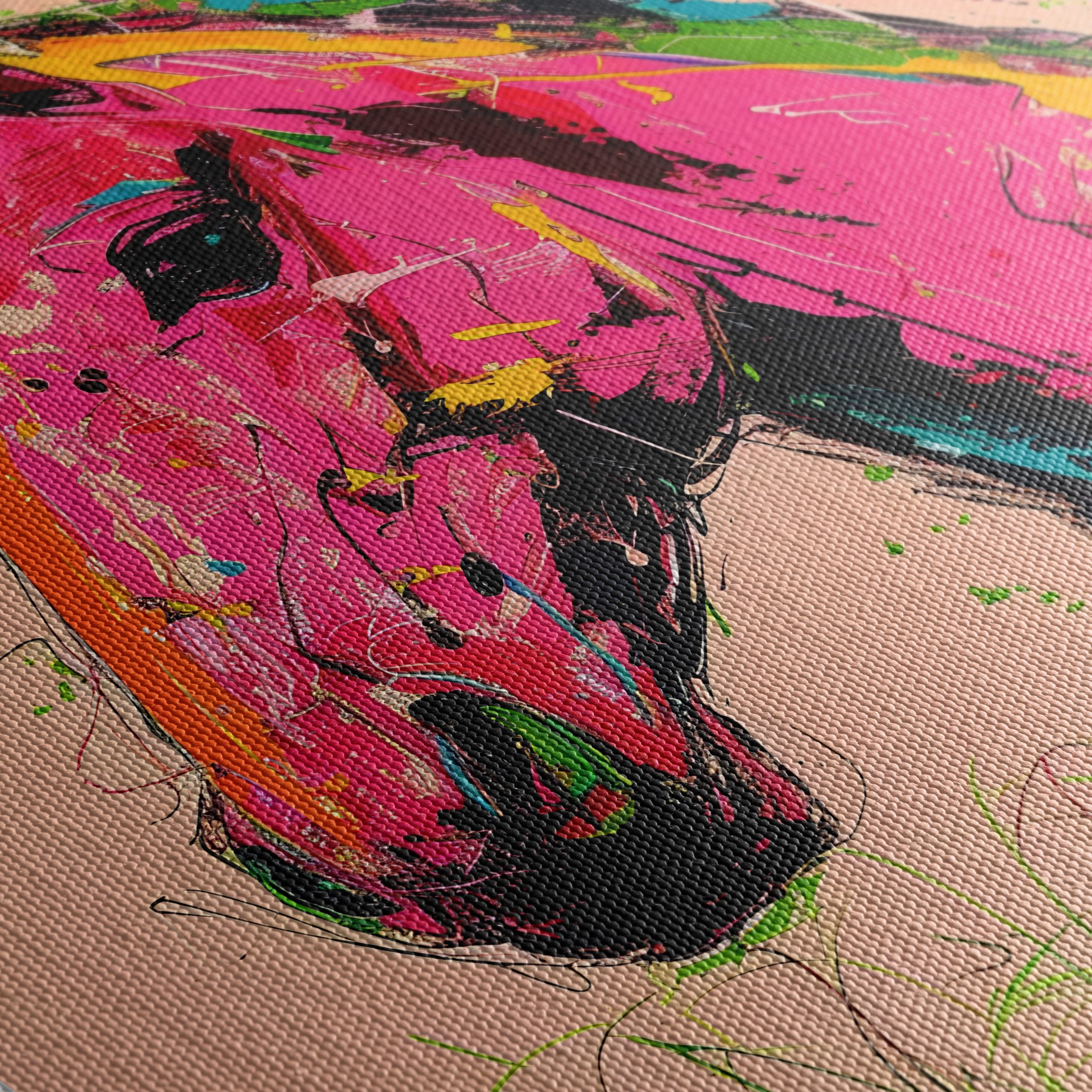 Vibrant Colorful Abstract Horse Art - Image 5
