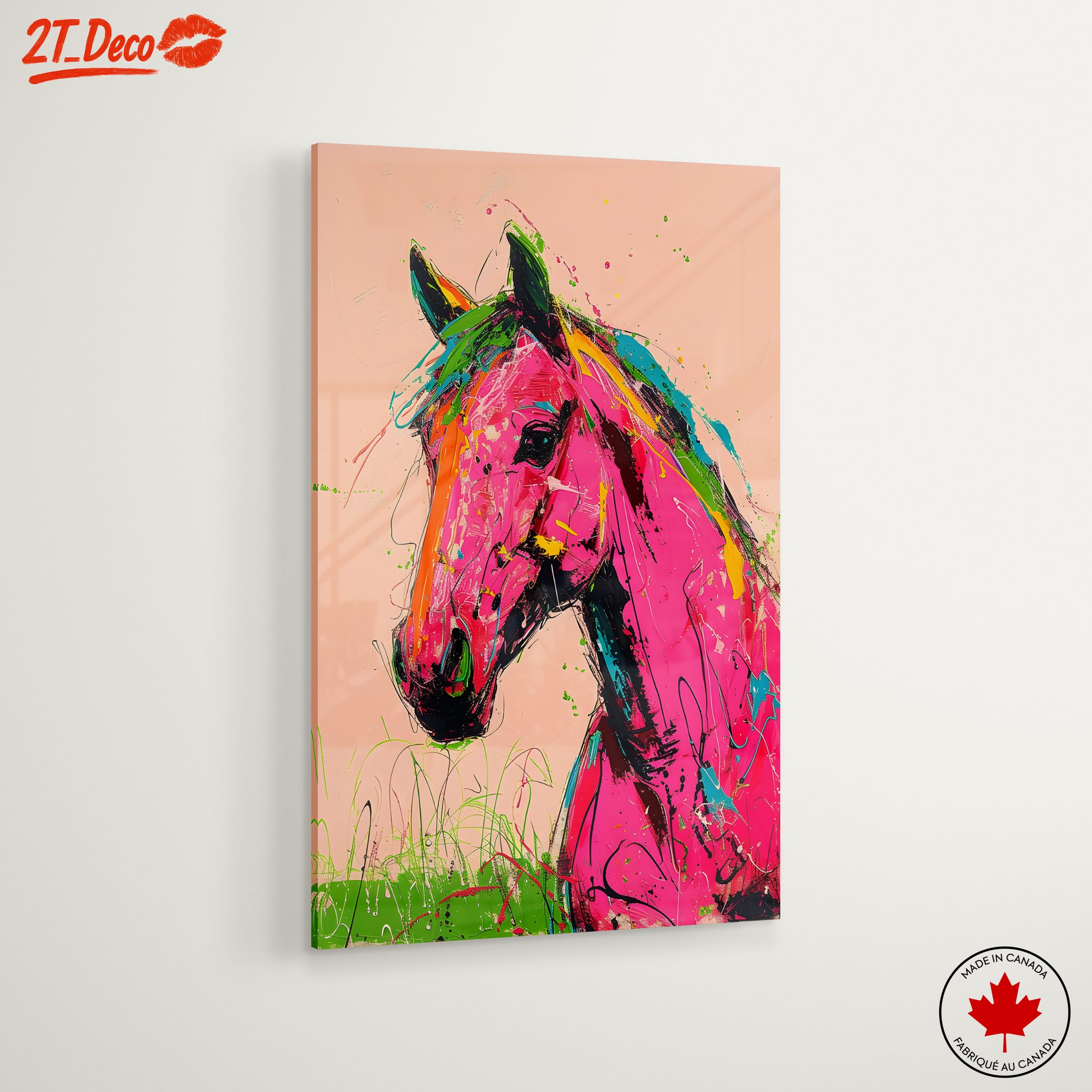 Vibrant Colorful Abstract Horse Art - Image 6