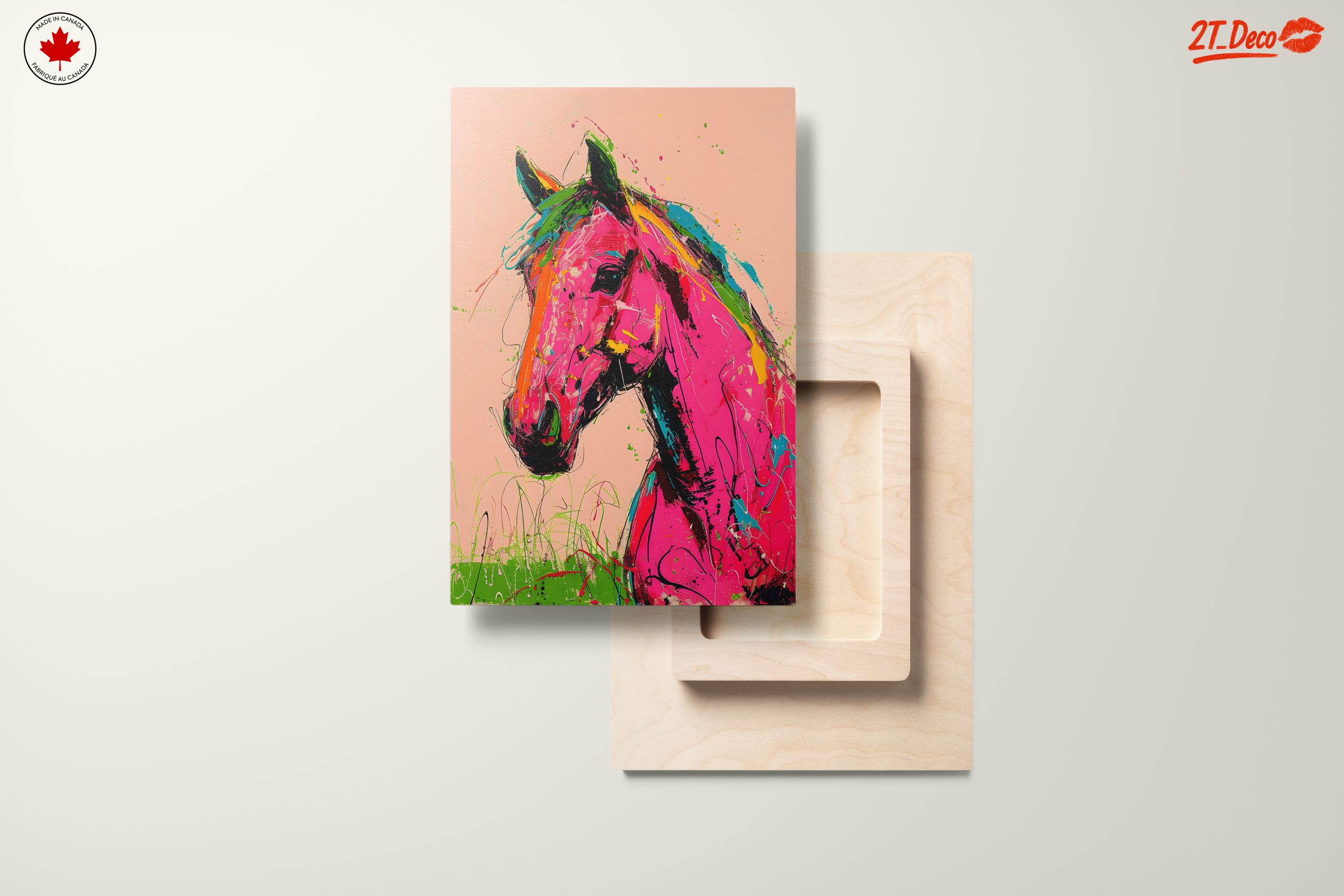 Vibrant Colorful Abstract Horse Art - Image 11