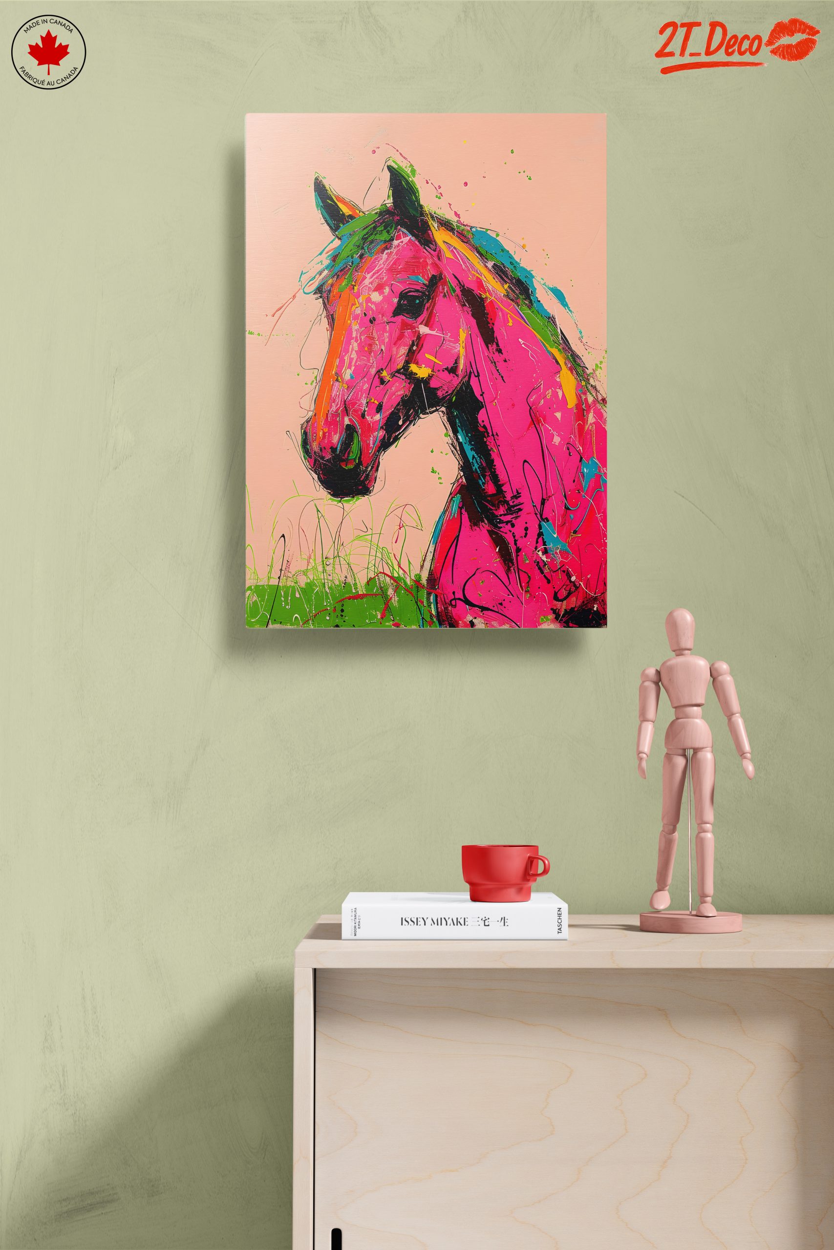 Vibrant Colorful Abstract Horse Art - Image 14