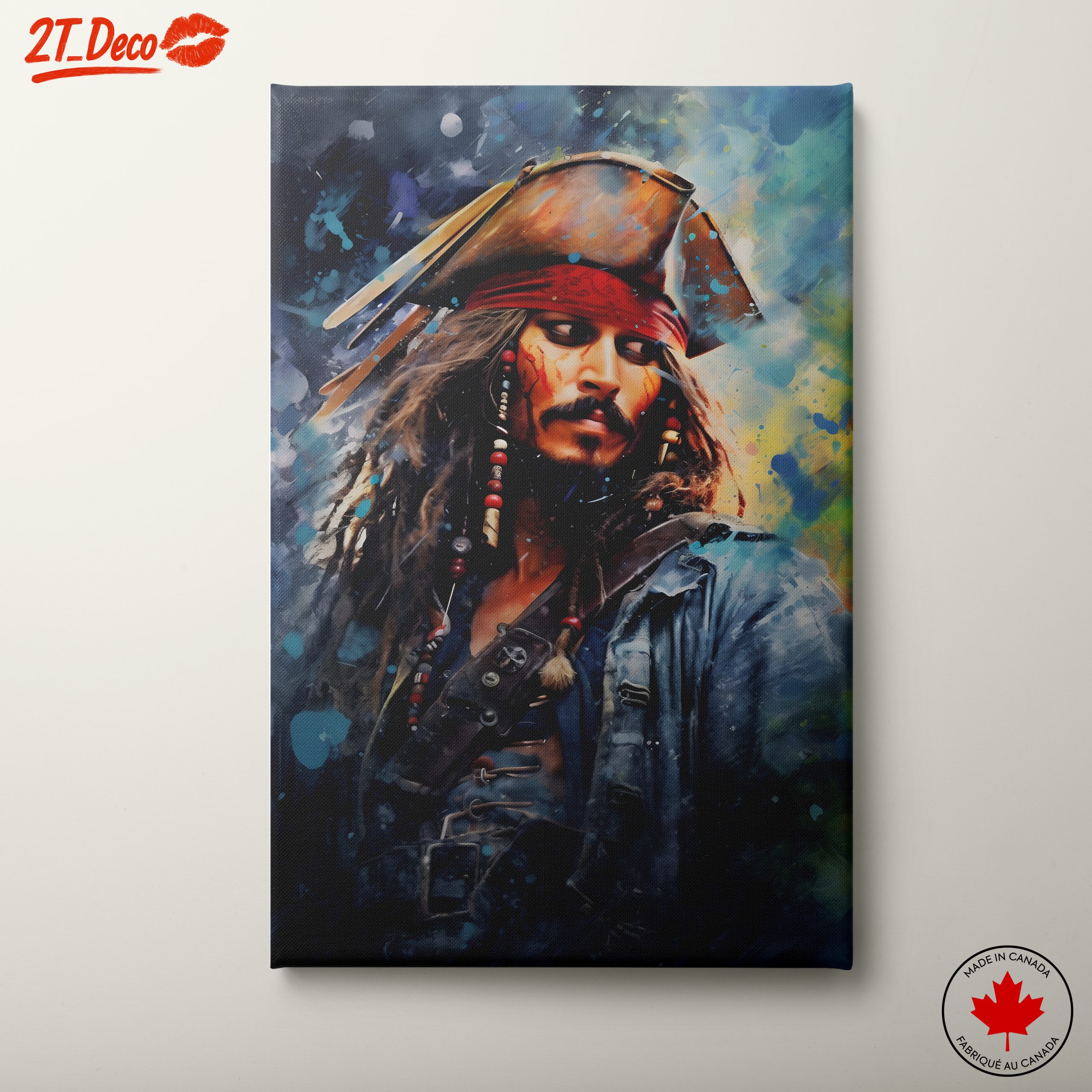 Dramatic Portrait of a Pirate Character