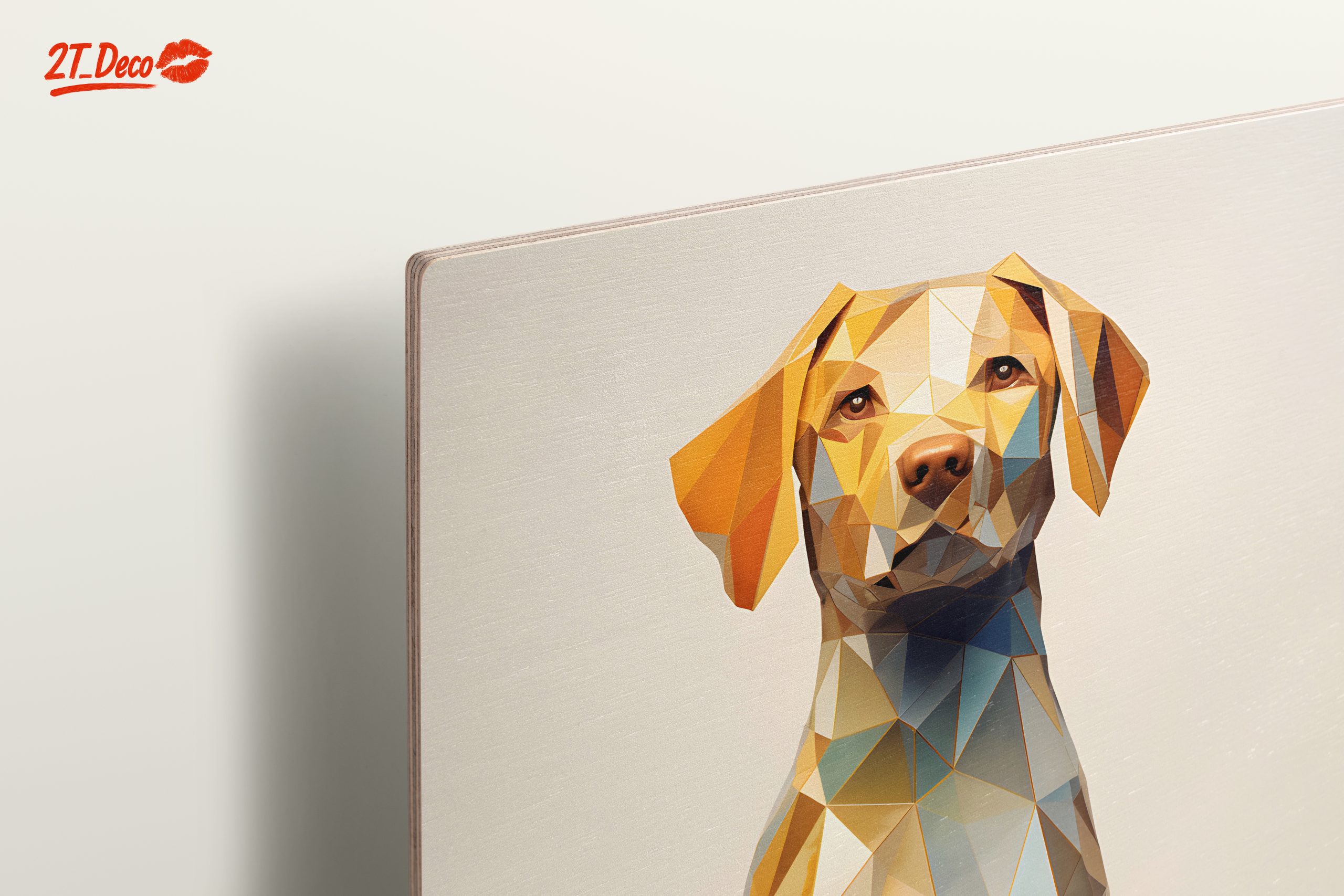 Geometric Dog Art in Vibrant Colors - Image 15