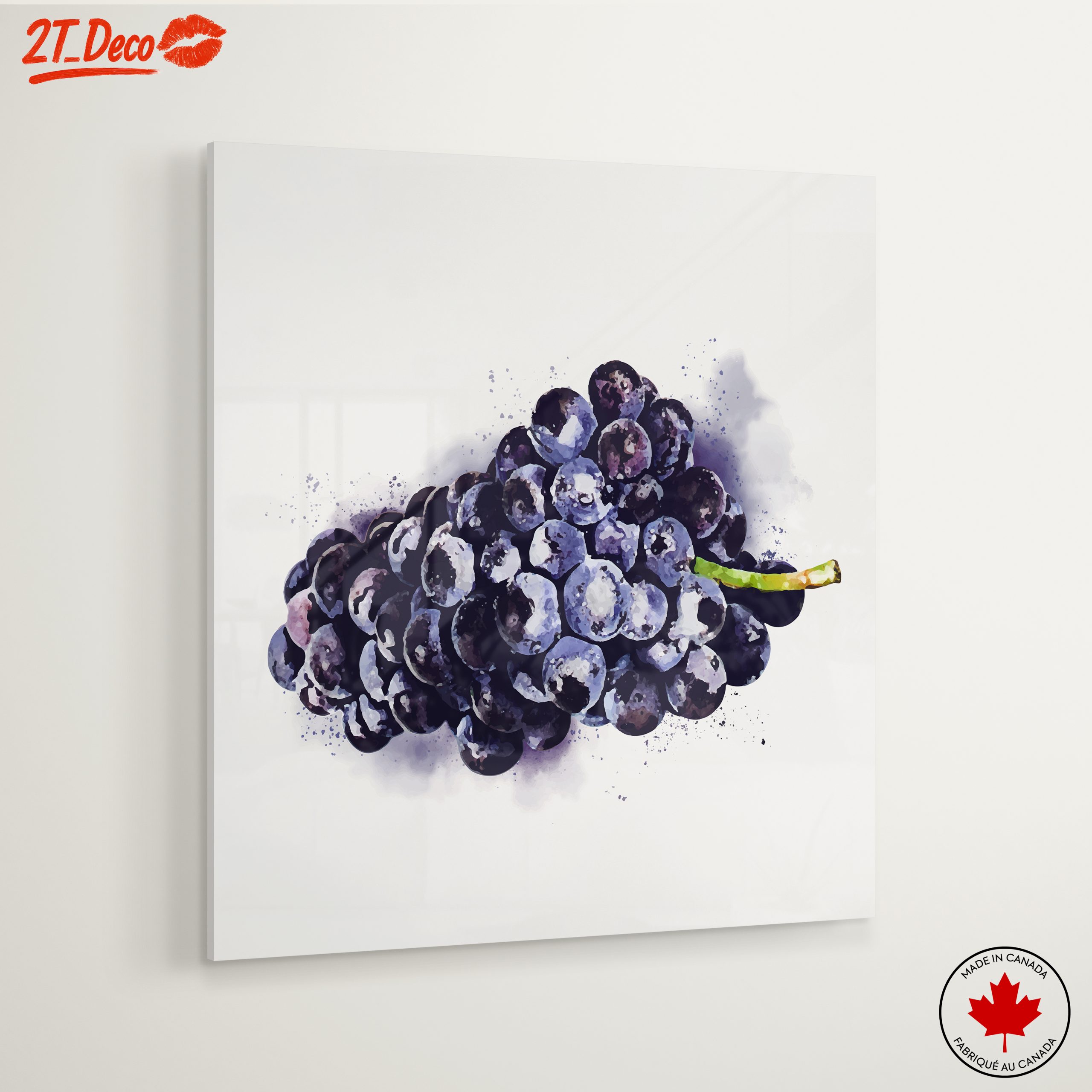 Stylized Bunch of Grapes Abstract Art - Image 6
