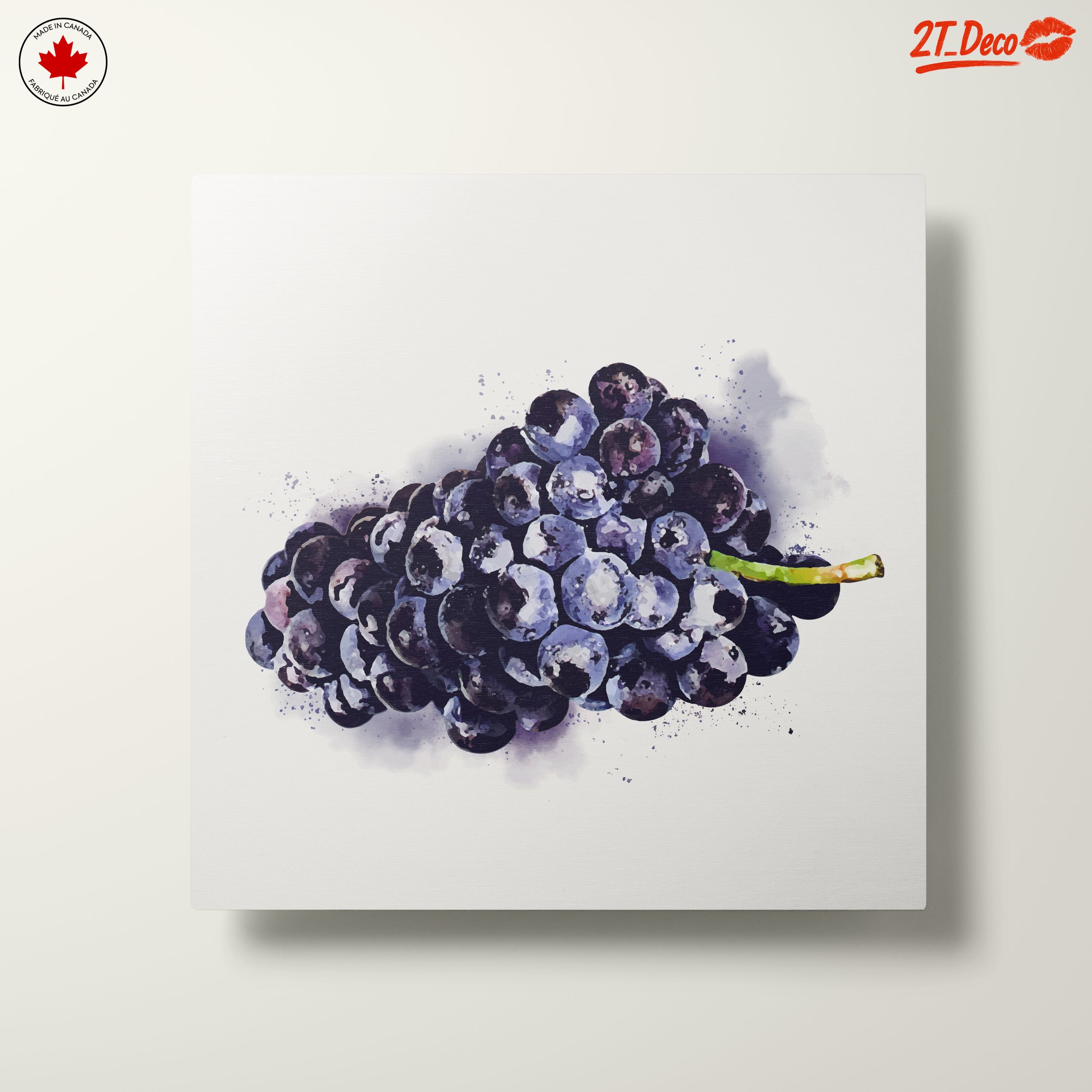Stylized Bunch of Grapes Abstract Art - Image 10