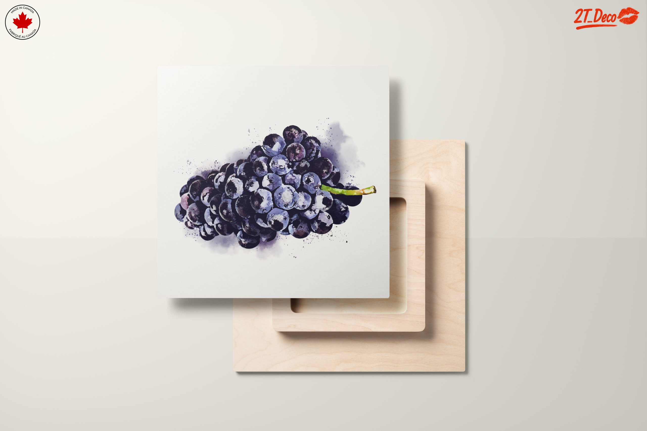 Stylized Bunch of Grapes Abstract Art - Image 11
