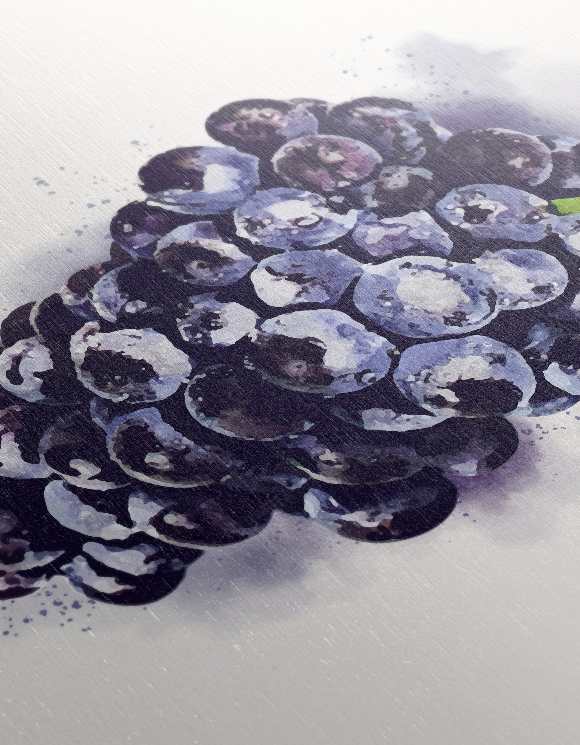 Stylized Bunch of Grapes Abstract Art - Image 12