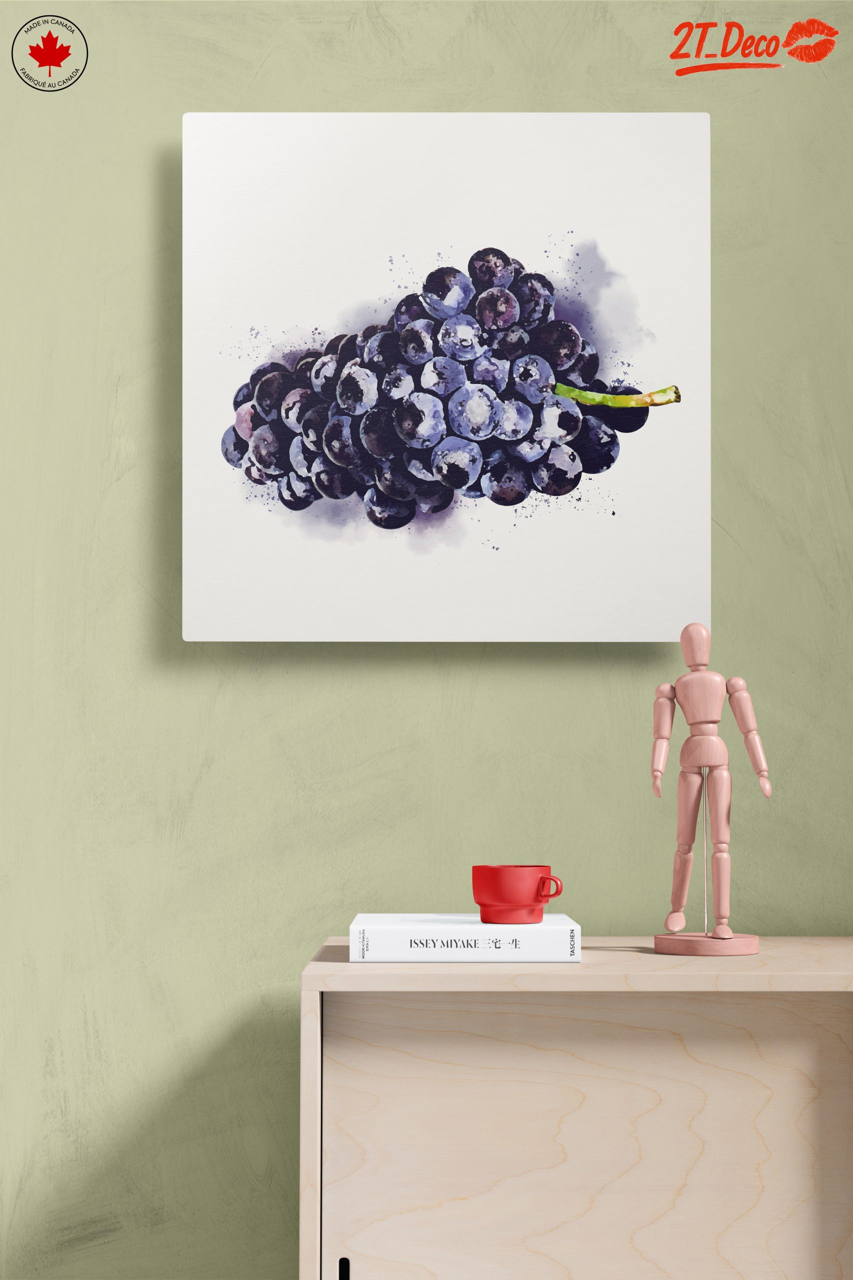 Stylized Bunch of Grapes Abstract Art - Image 14