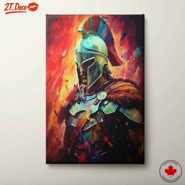 Colorful Warrior Portrait Art