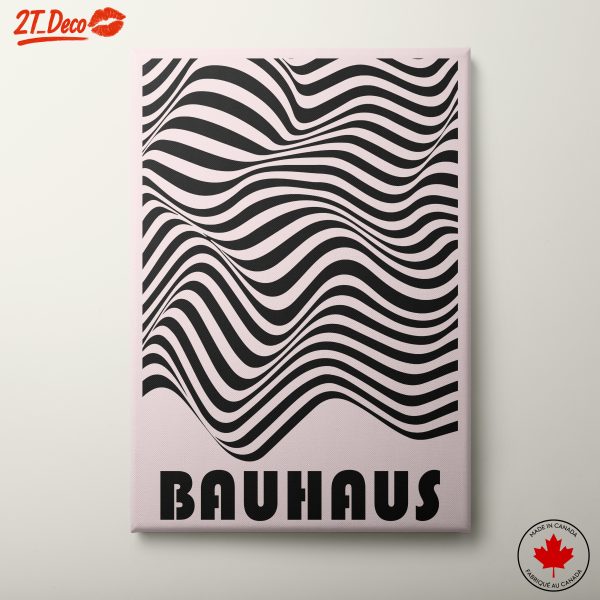 Bauhaus Inspired Wavy Pattern Art