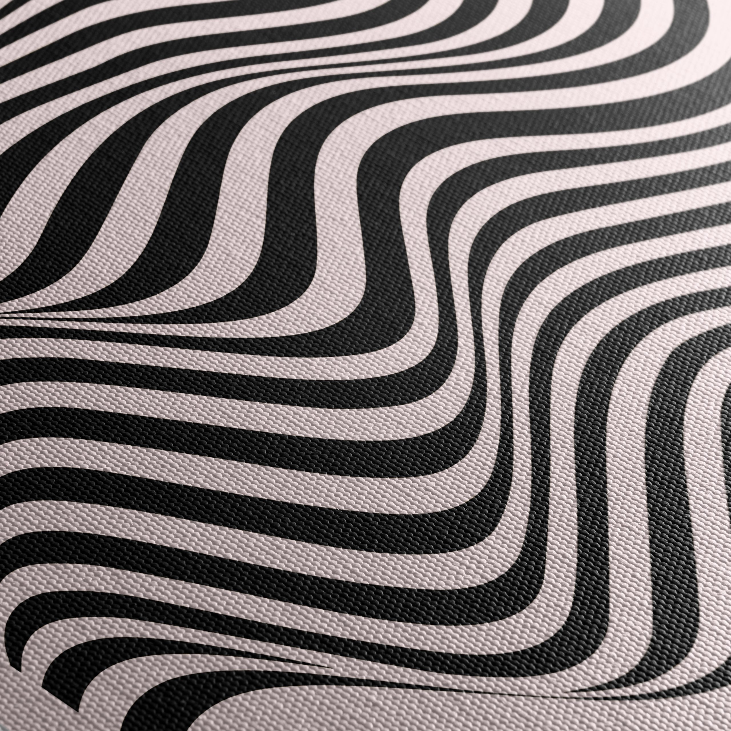 Bauhaus Inspired Wavy Pattern Art - Image 5