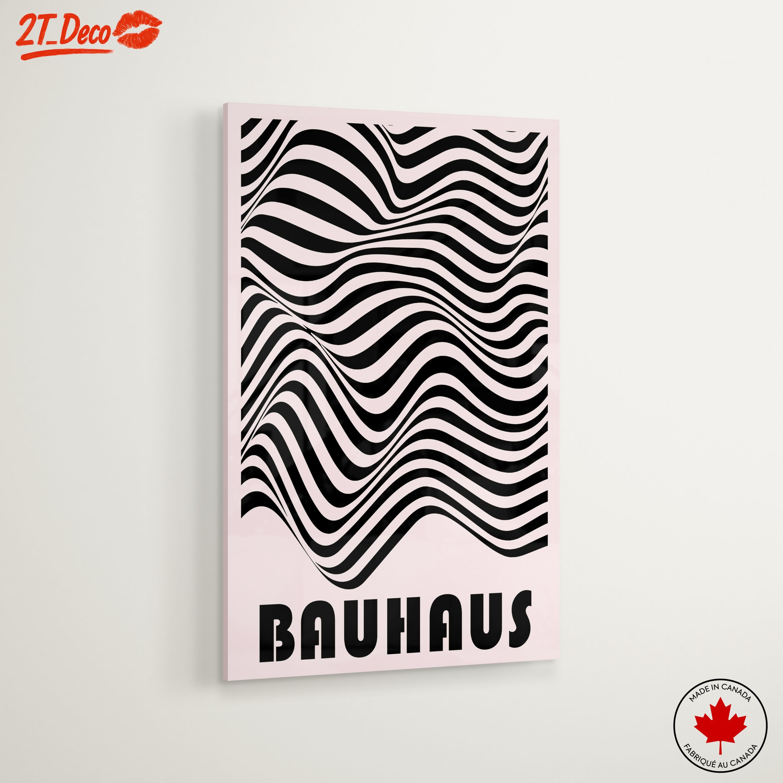 Bauhaus Inspired Wavy Pattern Art - Image 6