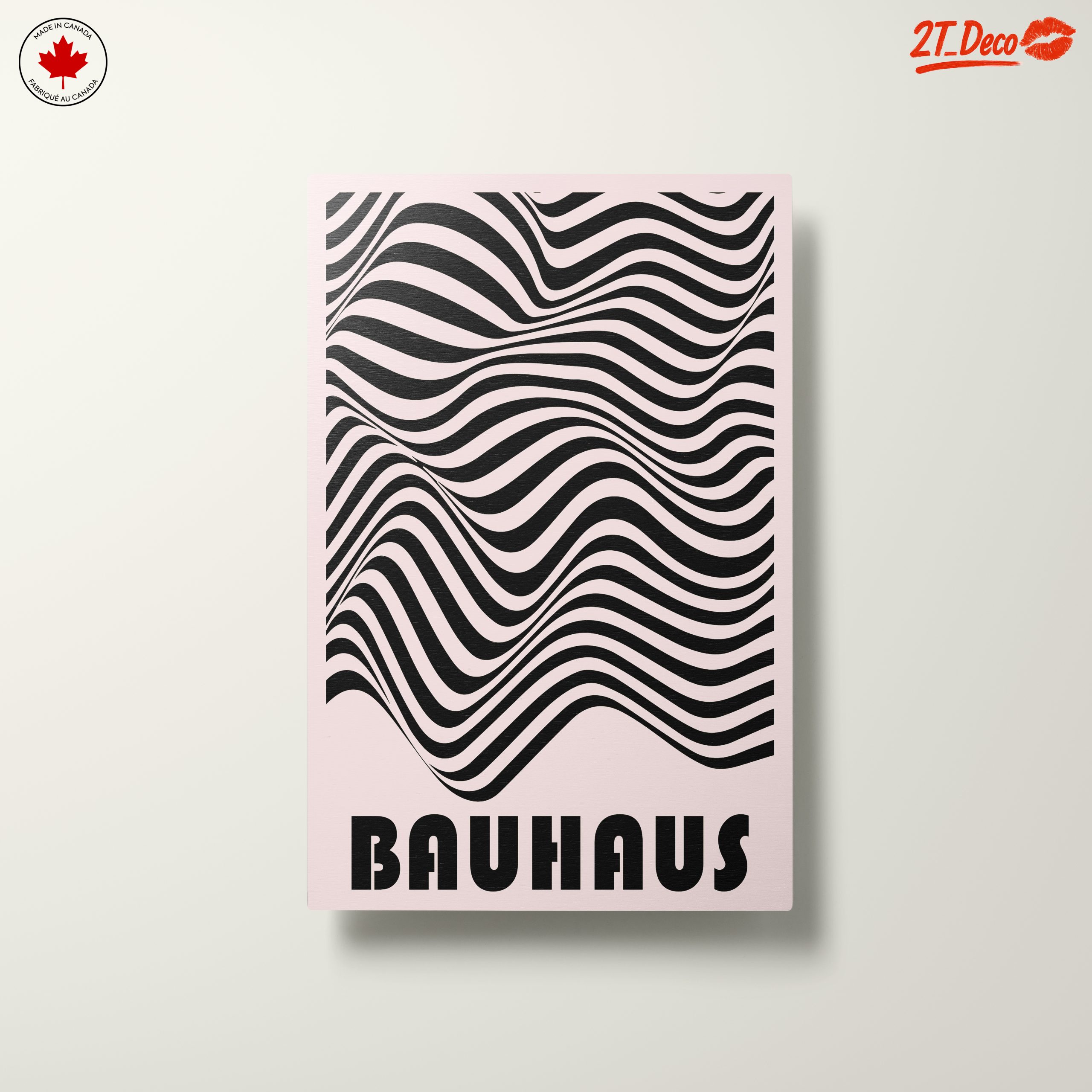 Bauhaus Inspired Wavy Pattern Art - Image 10
