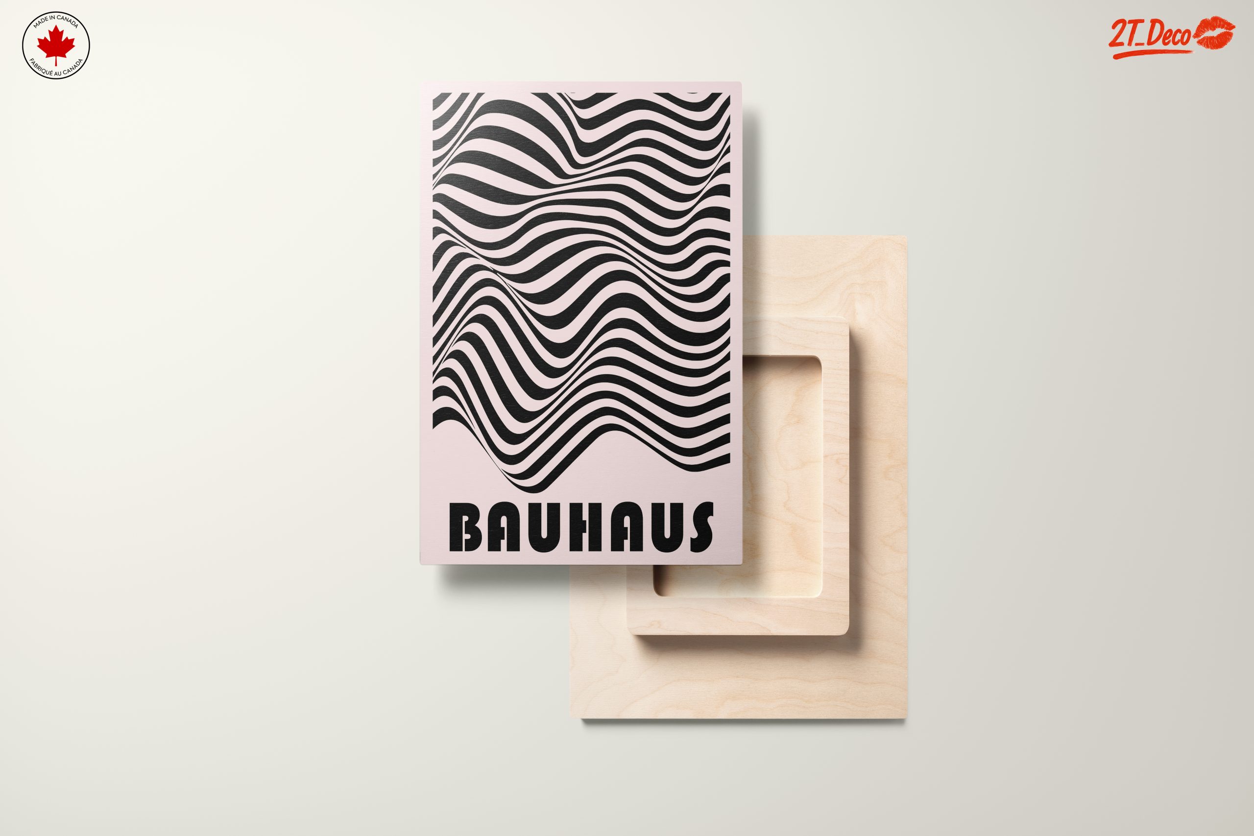 Bauhaus Inspired Wavy Pattern Art - Image 11