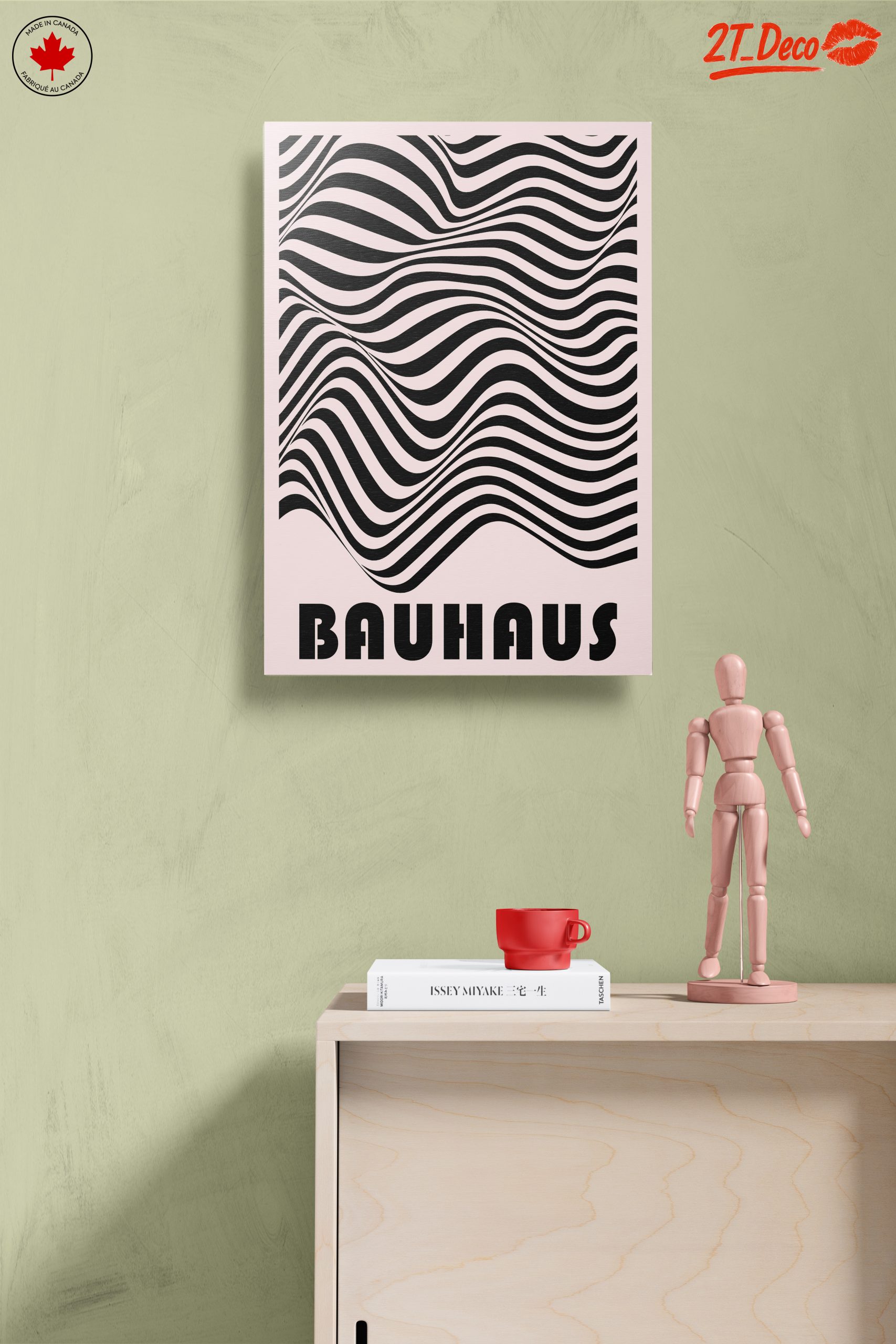 Bauhaus Inspired Wavy Pattern Art - Image 14