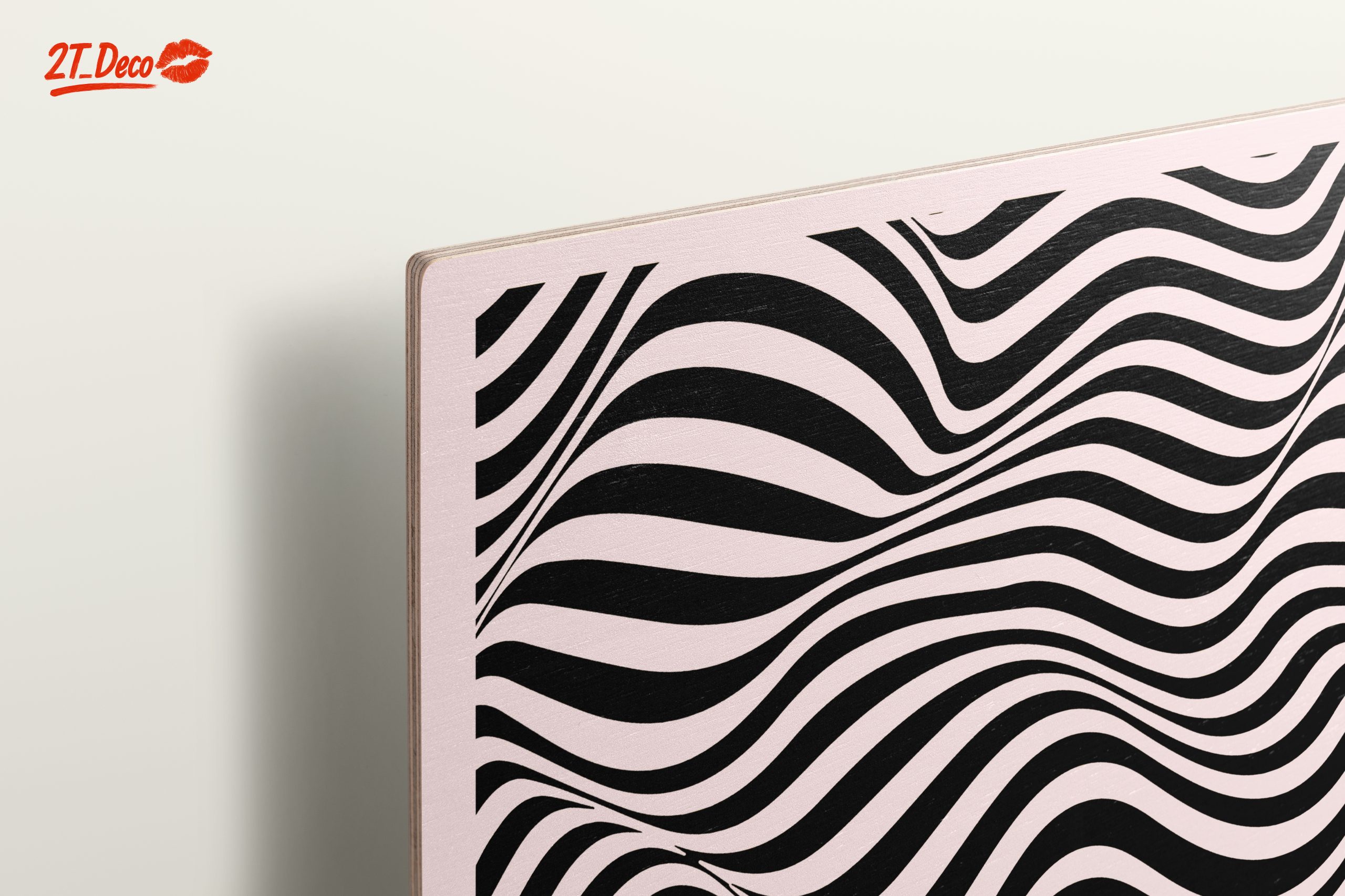 Bauhaus Inspired Wavy Pattern Art - Image 15