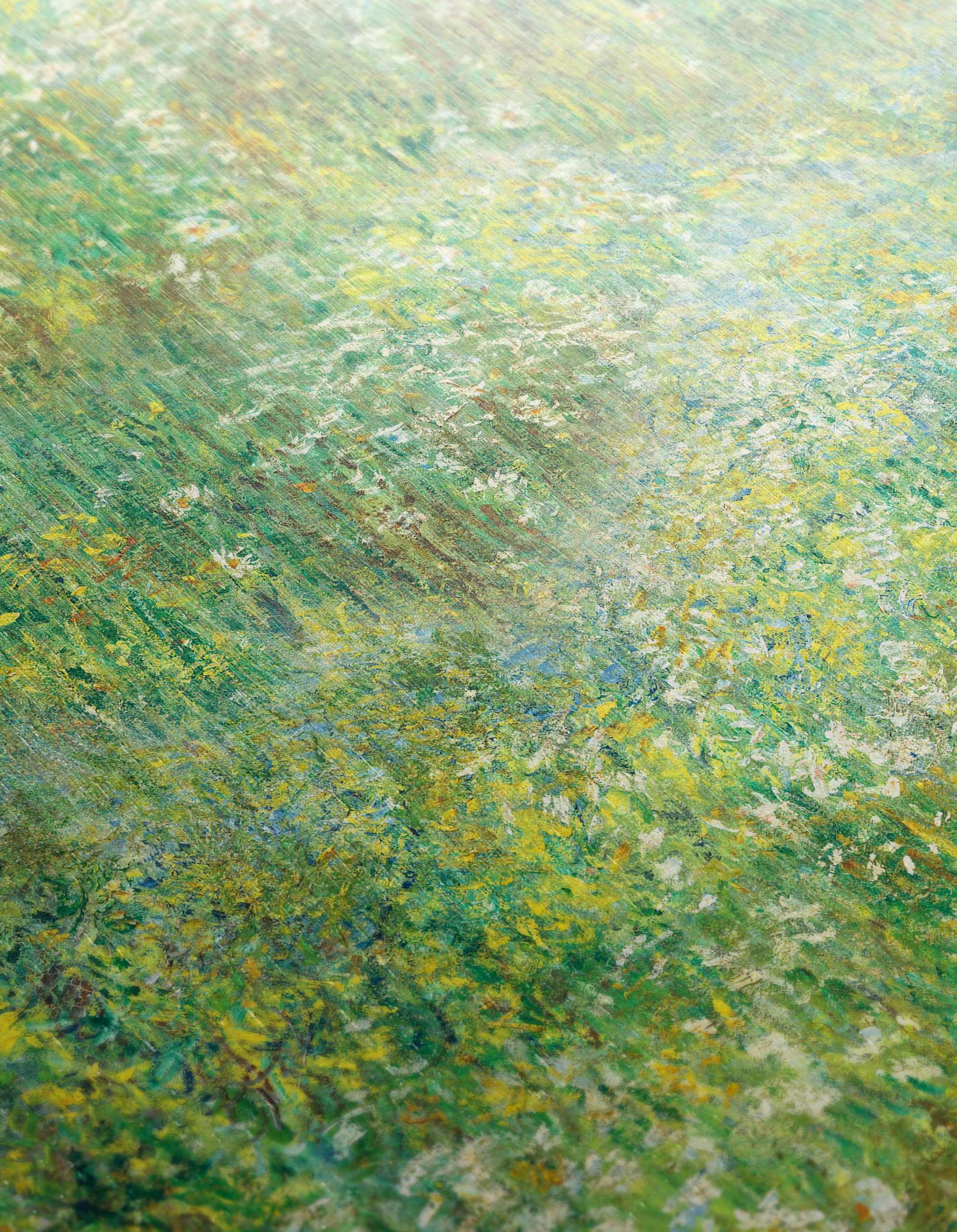 Lush Green Floral Landscape Art - Image 12