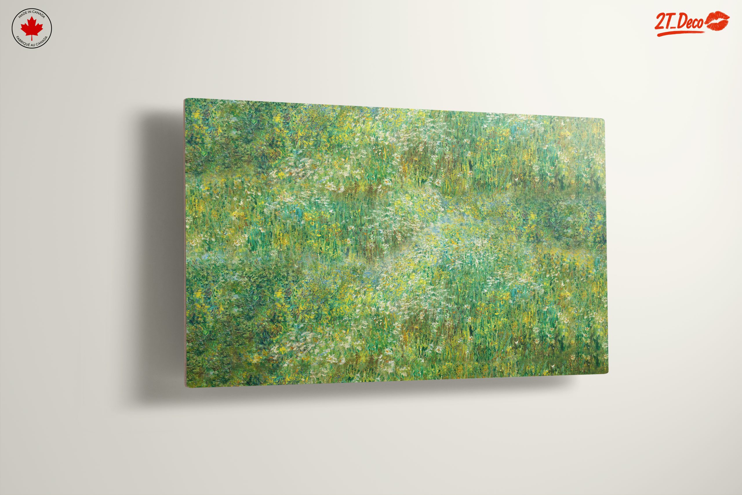 Lush Green Floral Landscape Art - Image 13