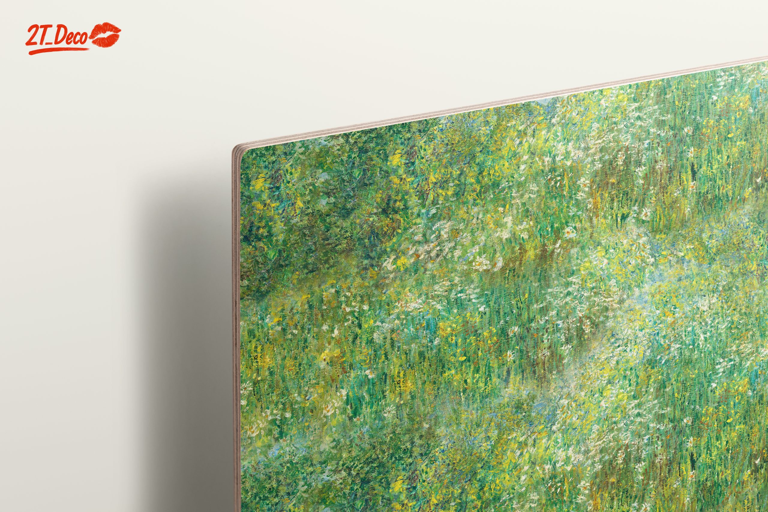 Lush Green Floral Landscape Art - Image 15