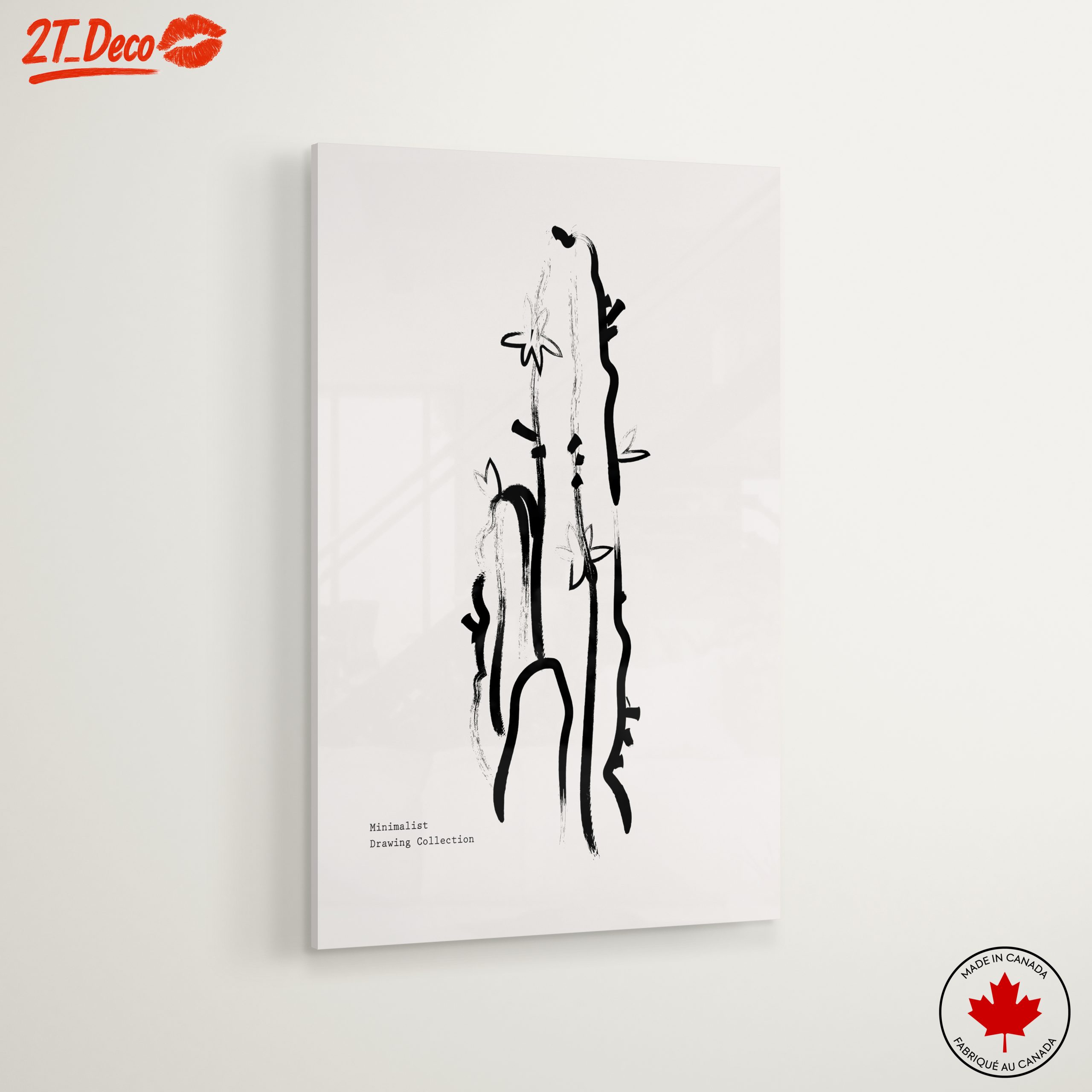 Stylized Minimalist Cactus Artwork - Image 6