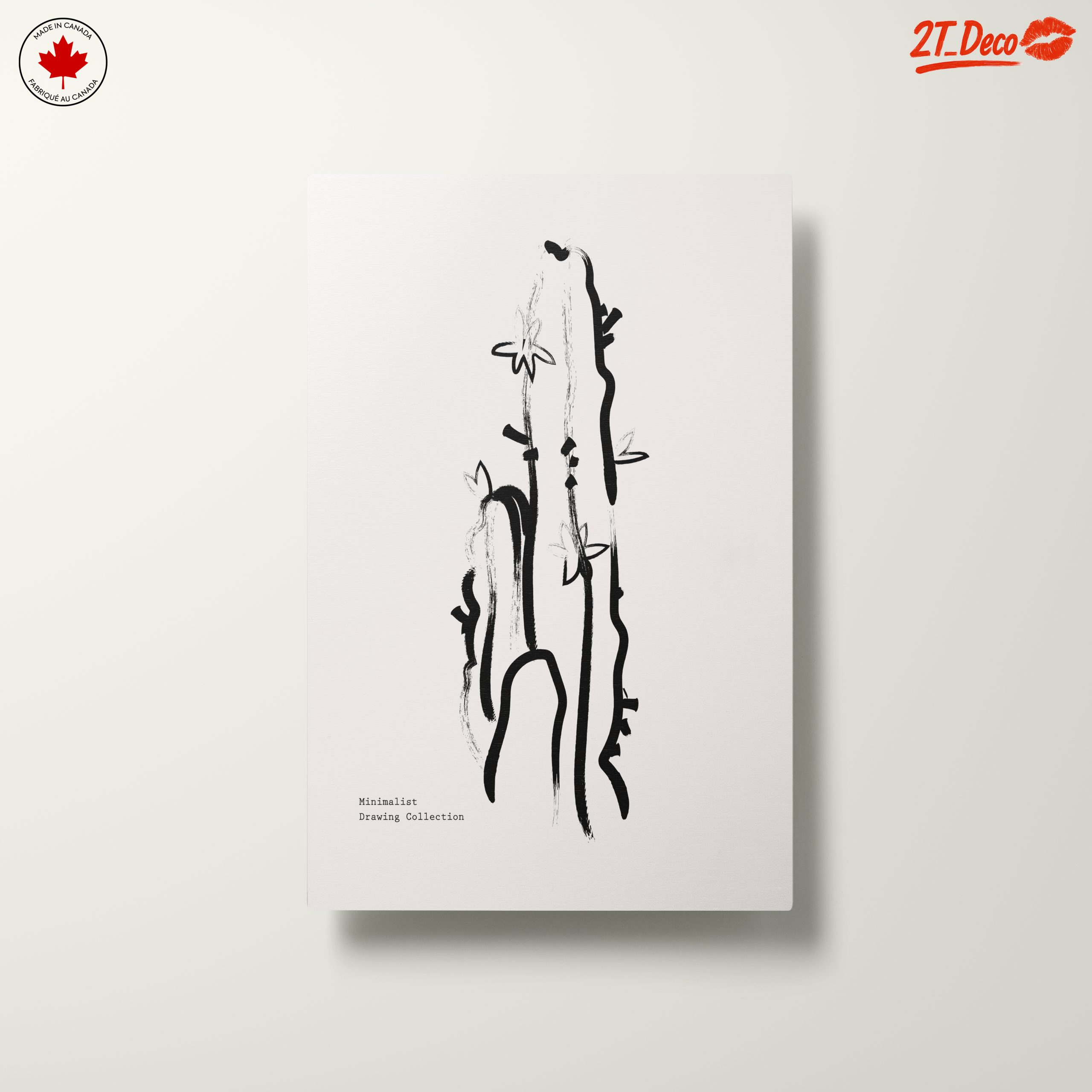Stylized Minimalist Cactus Artwork - Image 10