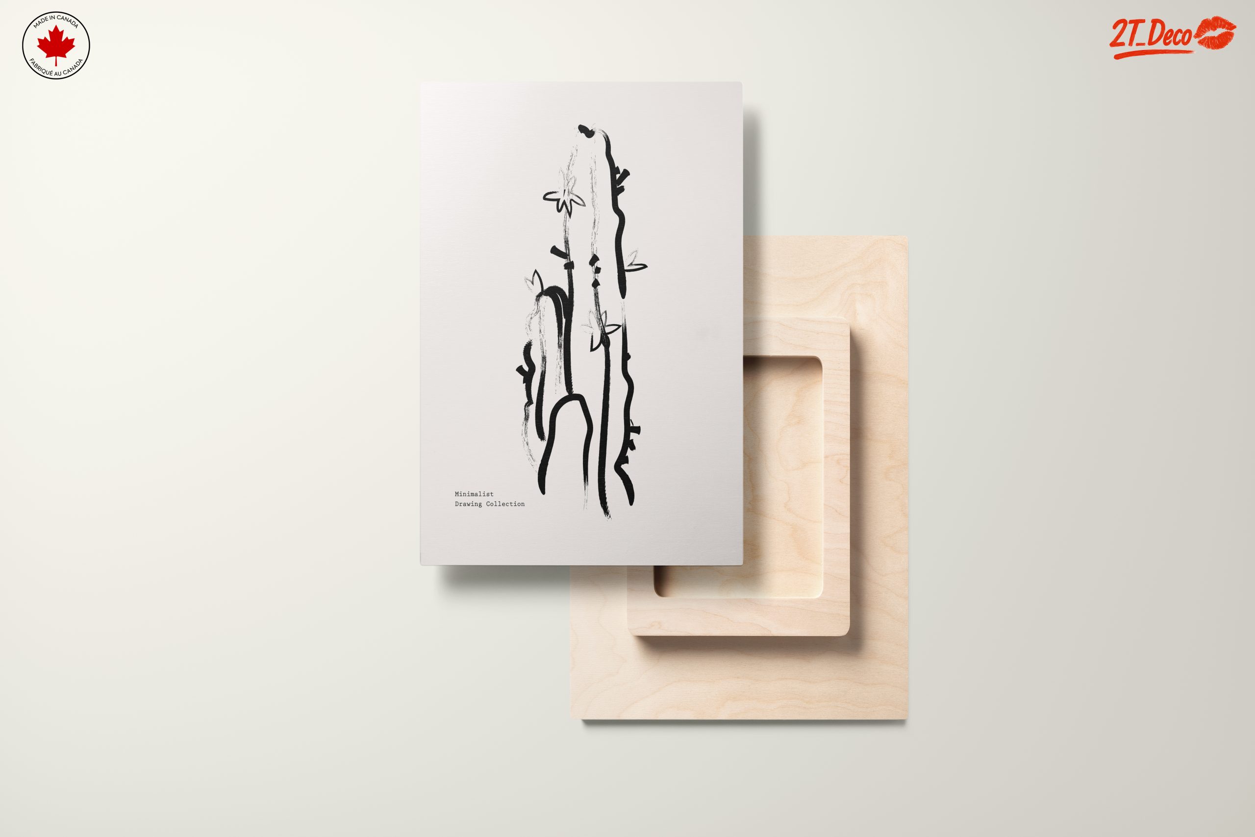 Stylized Minimalist Cactus Artwork - Image 11