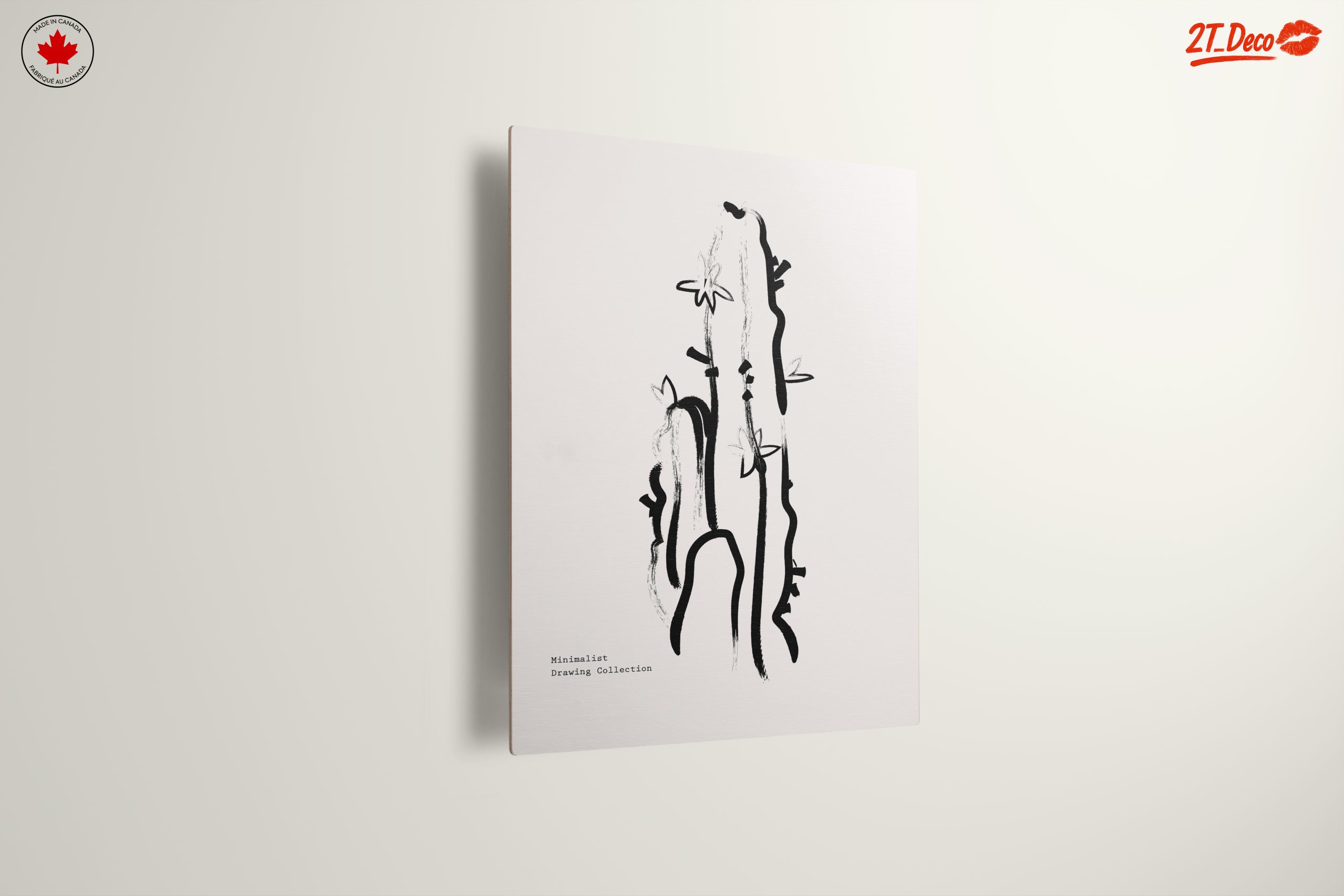Stylized Minimalist Cactus Artwork - Image 13