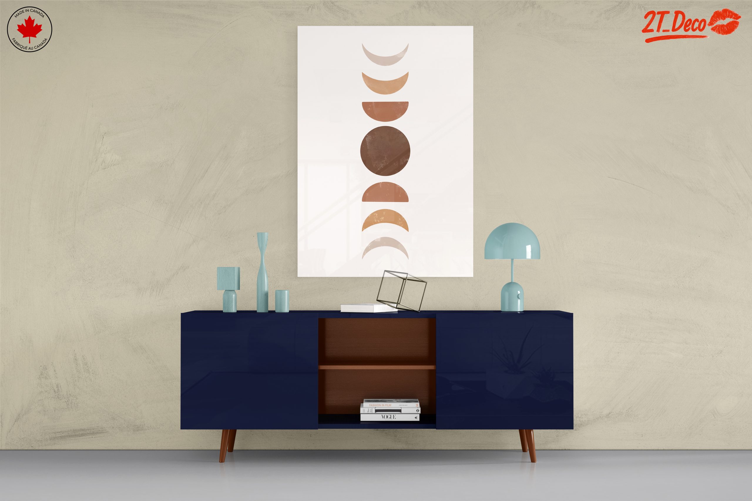 Colorful Abstract Moon Phases Art - Image 8