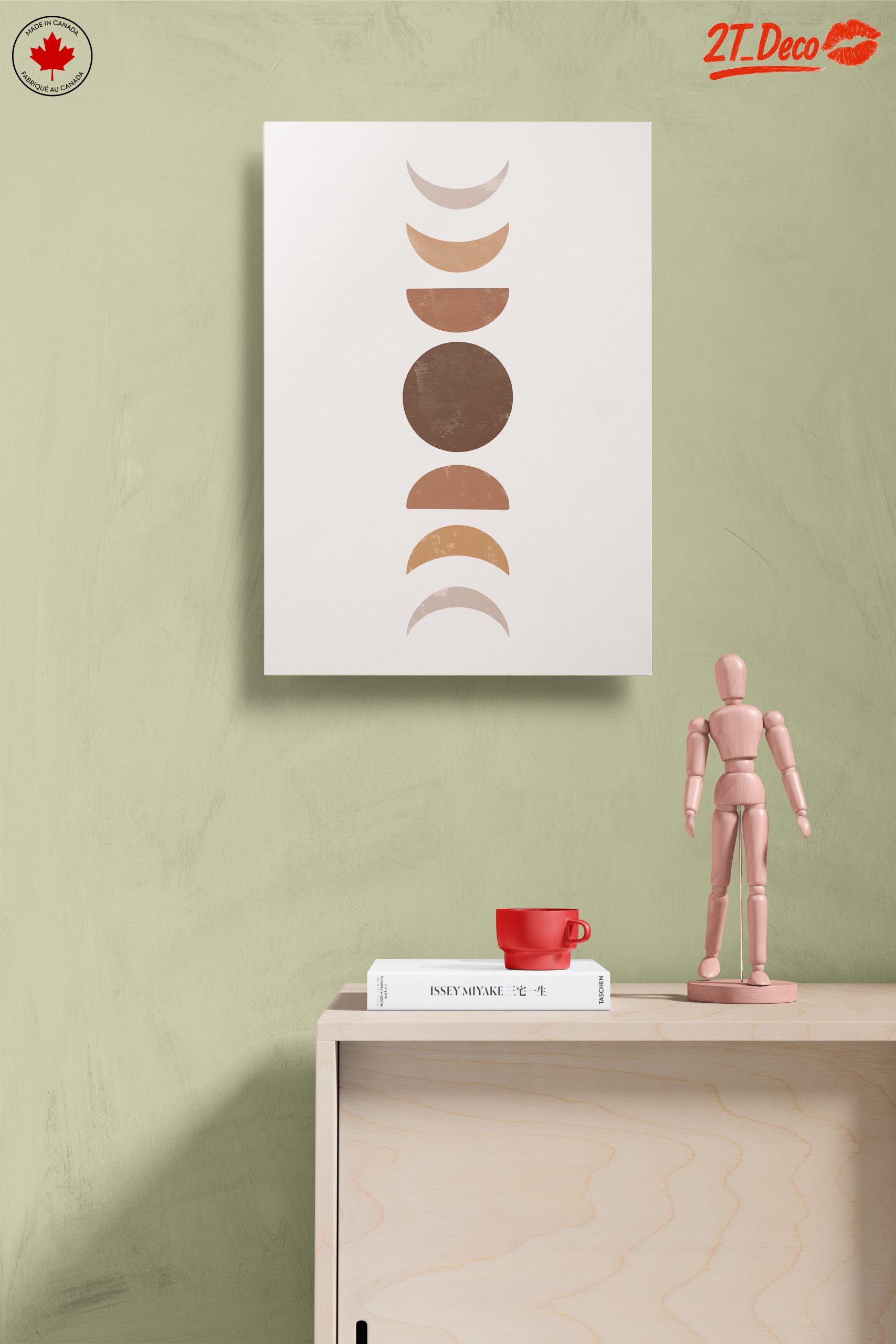 Colorful Abstract Moon Phases Art - Image 14