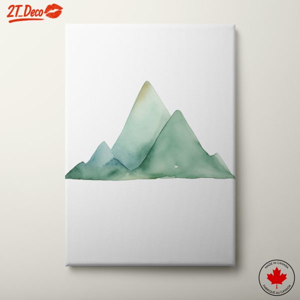 Calming Abstract Mountain Landscape Art