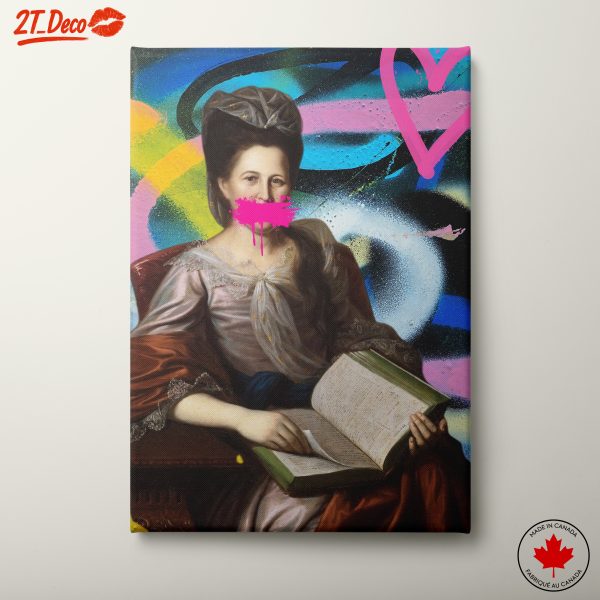 Classical Portrait with Modern Graffiti Elements