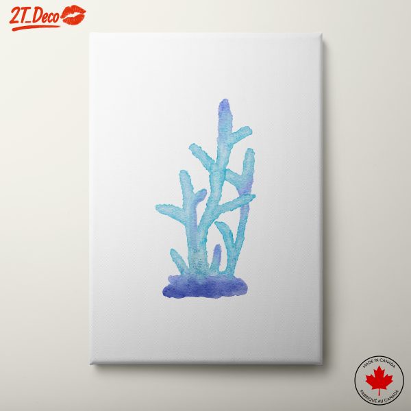 Abstract Watercolor Marine Life Artwork
