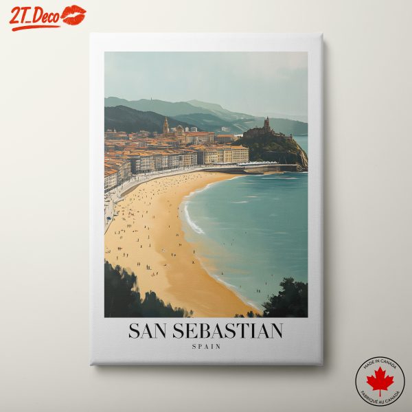 Coastal View of San Sebastian, Spain