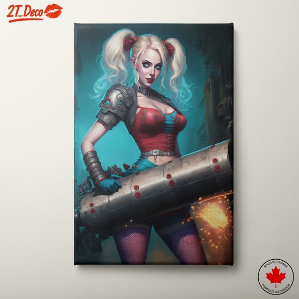 Dynamic Harley Quinn Character Art