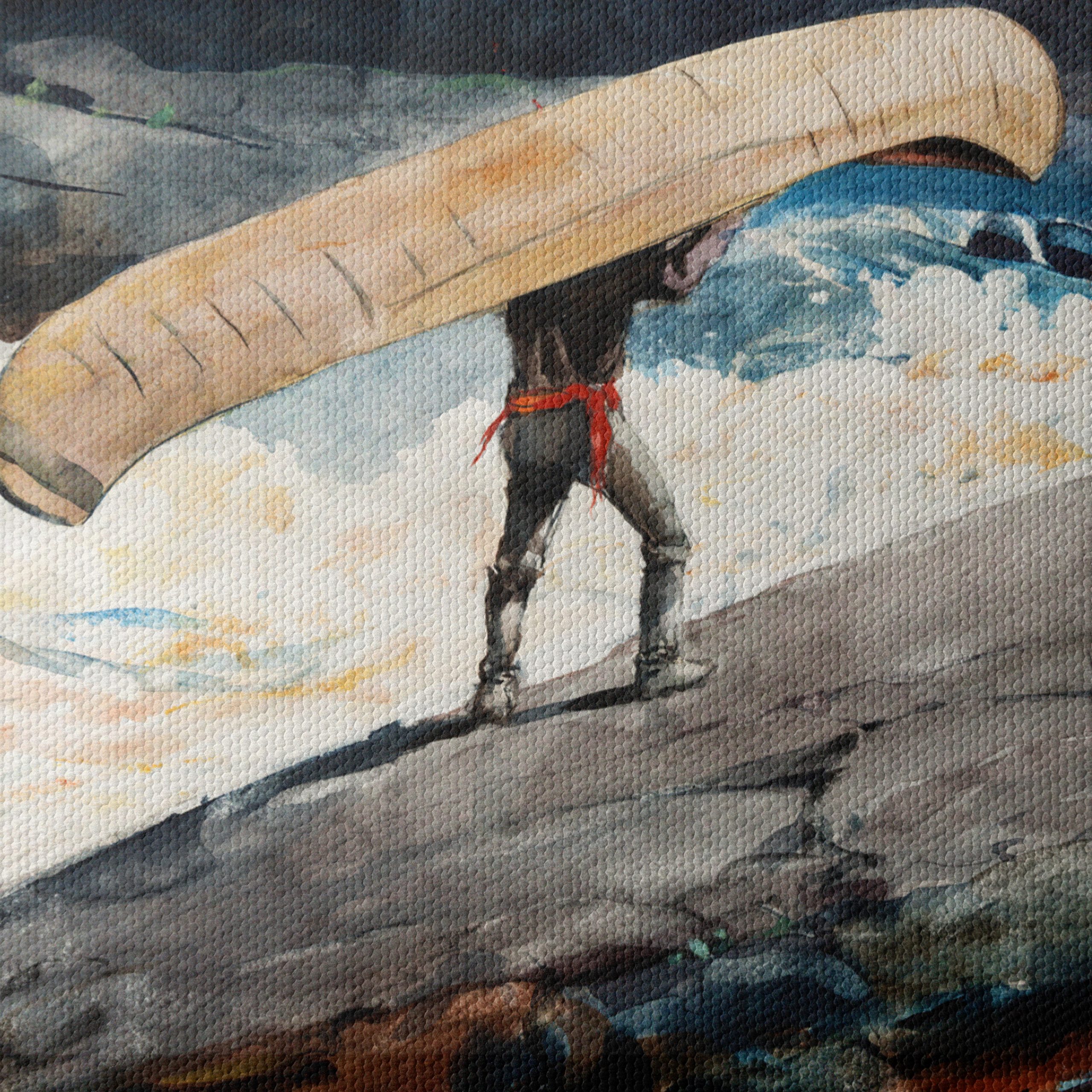 Canoeing Adventure in Rugged Landscape - Image 4