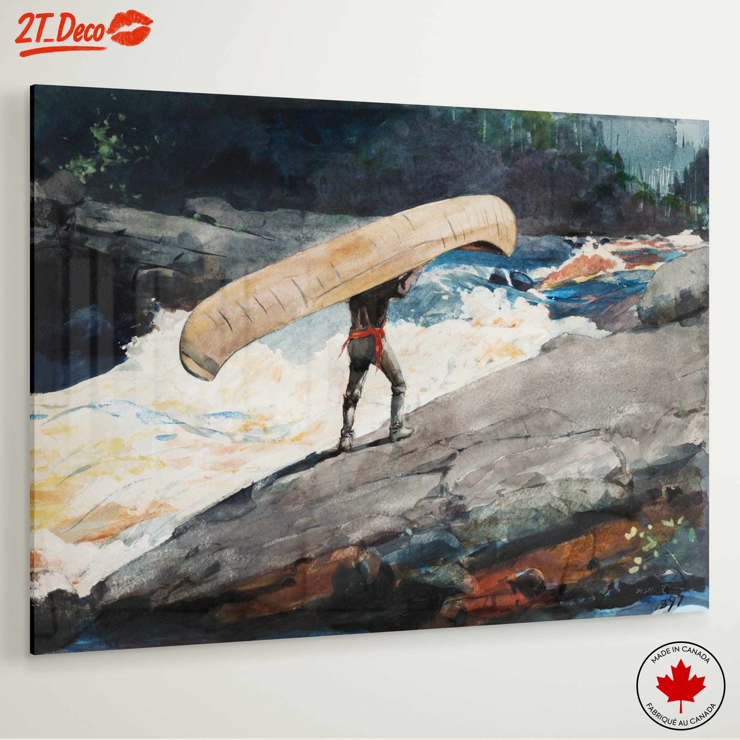 Canoeing Adventure in Rugged Landscape - Image 6