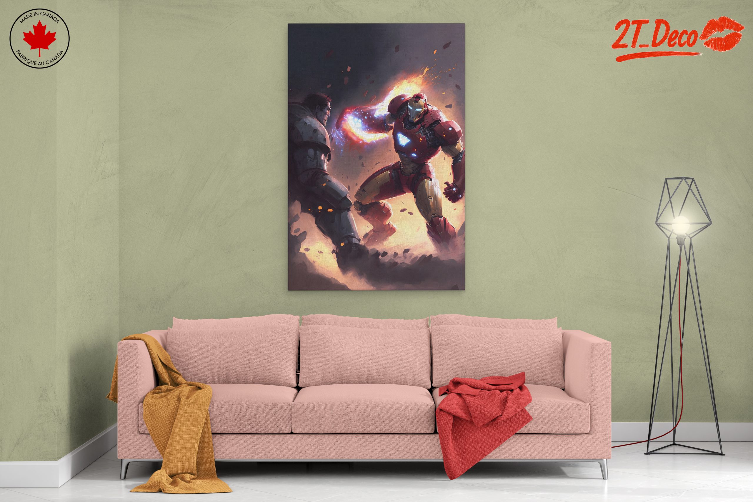 Epic Iron Man Action Scene Art - Image 2