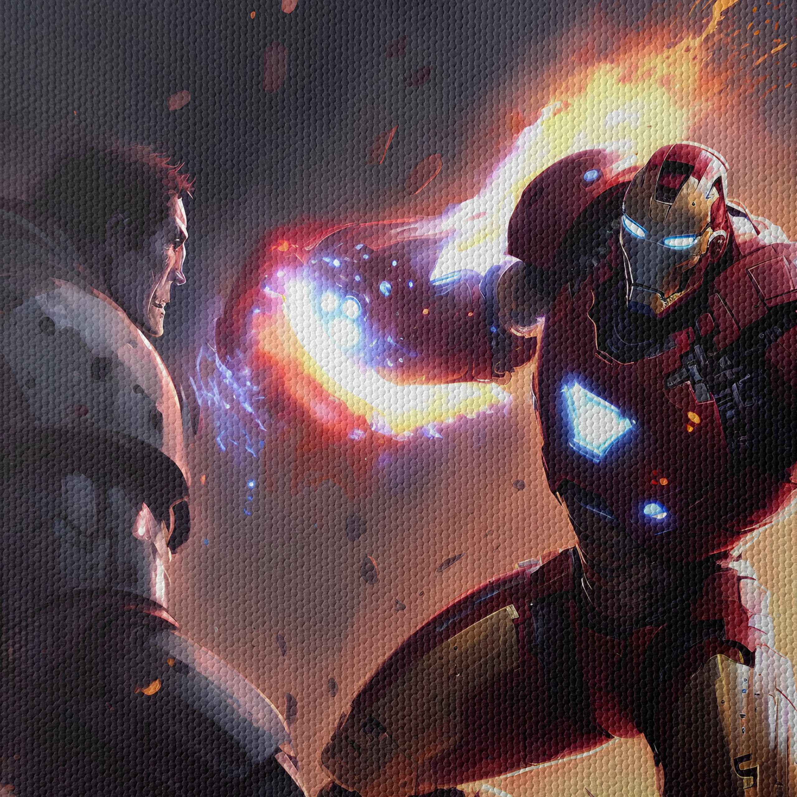 Epic Iron Man Action Scene Art - Image 4
