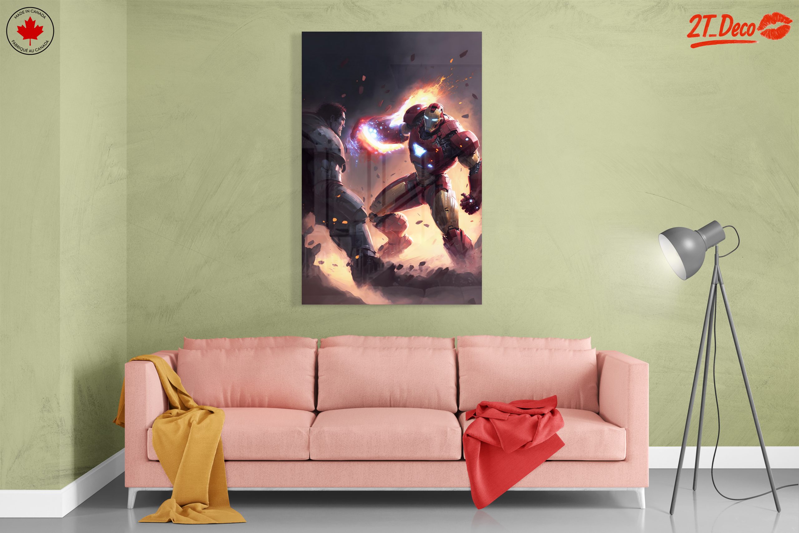Epic Iron Man Action Scene Art - Image 7