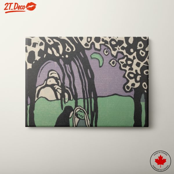 Stylized Botanical Scene Artwork