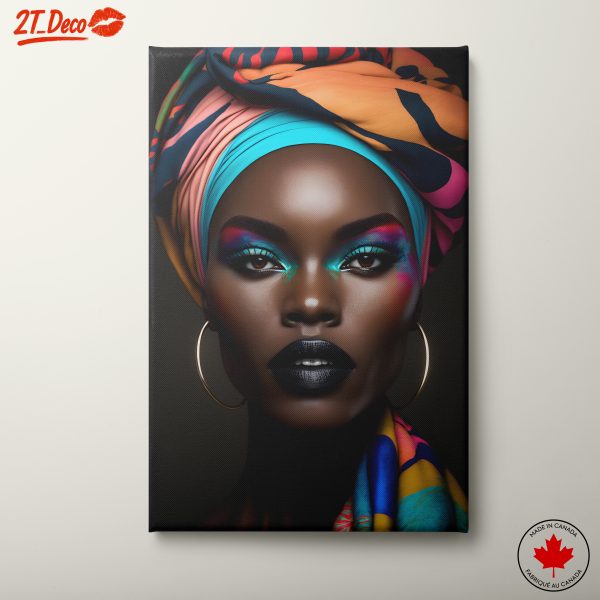 Vibrant Cultural Portrait with Bold Colors 2