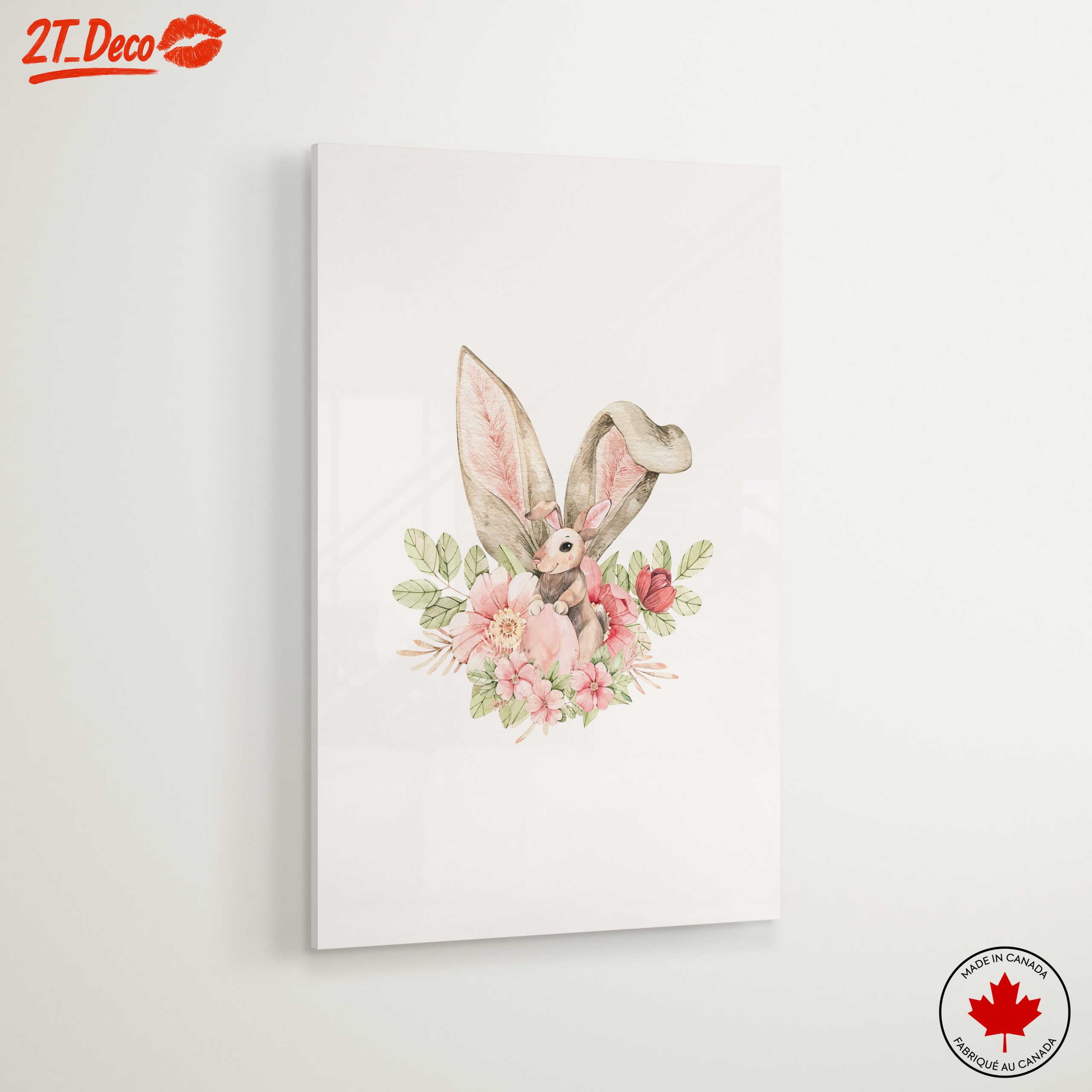 Whimsical Rabbit with Floral Accents - Image 6