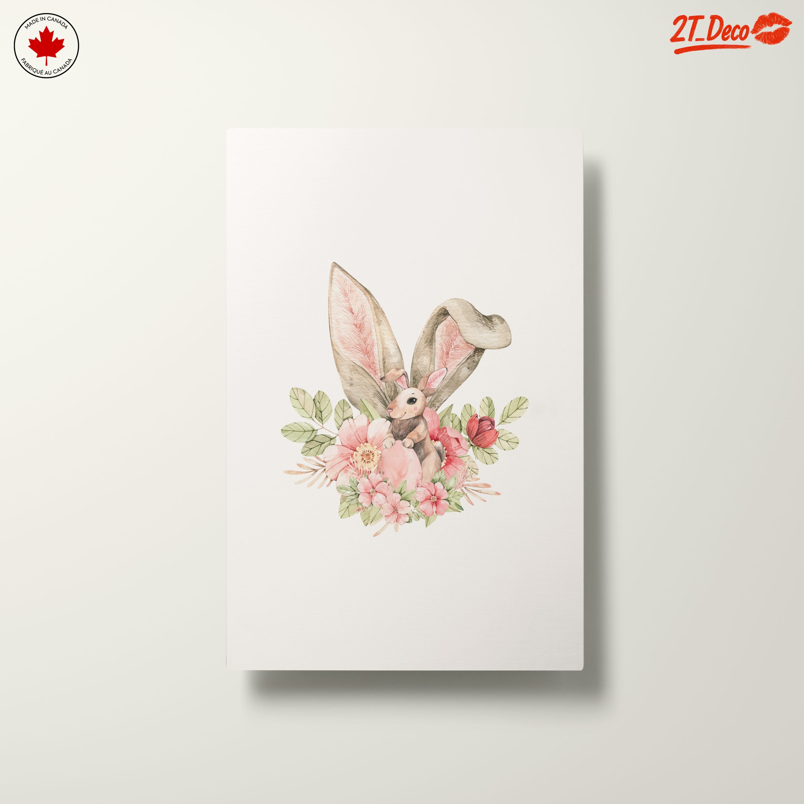 Whimsical Rabbit with Floral Accents - Image 10
