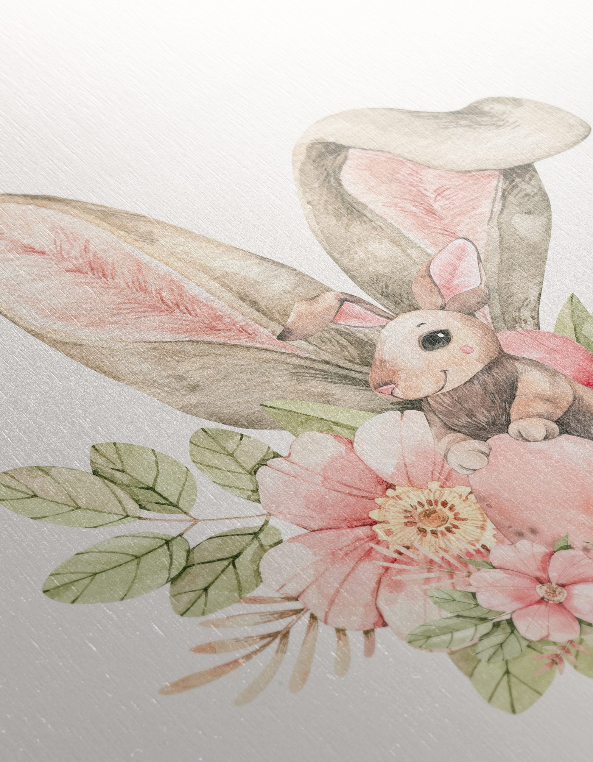 Whimsical Rabbit with Floral Accents - Image 12