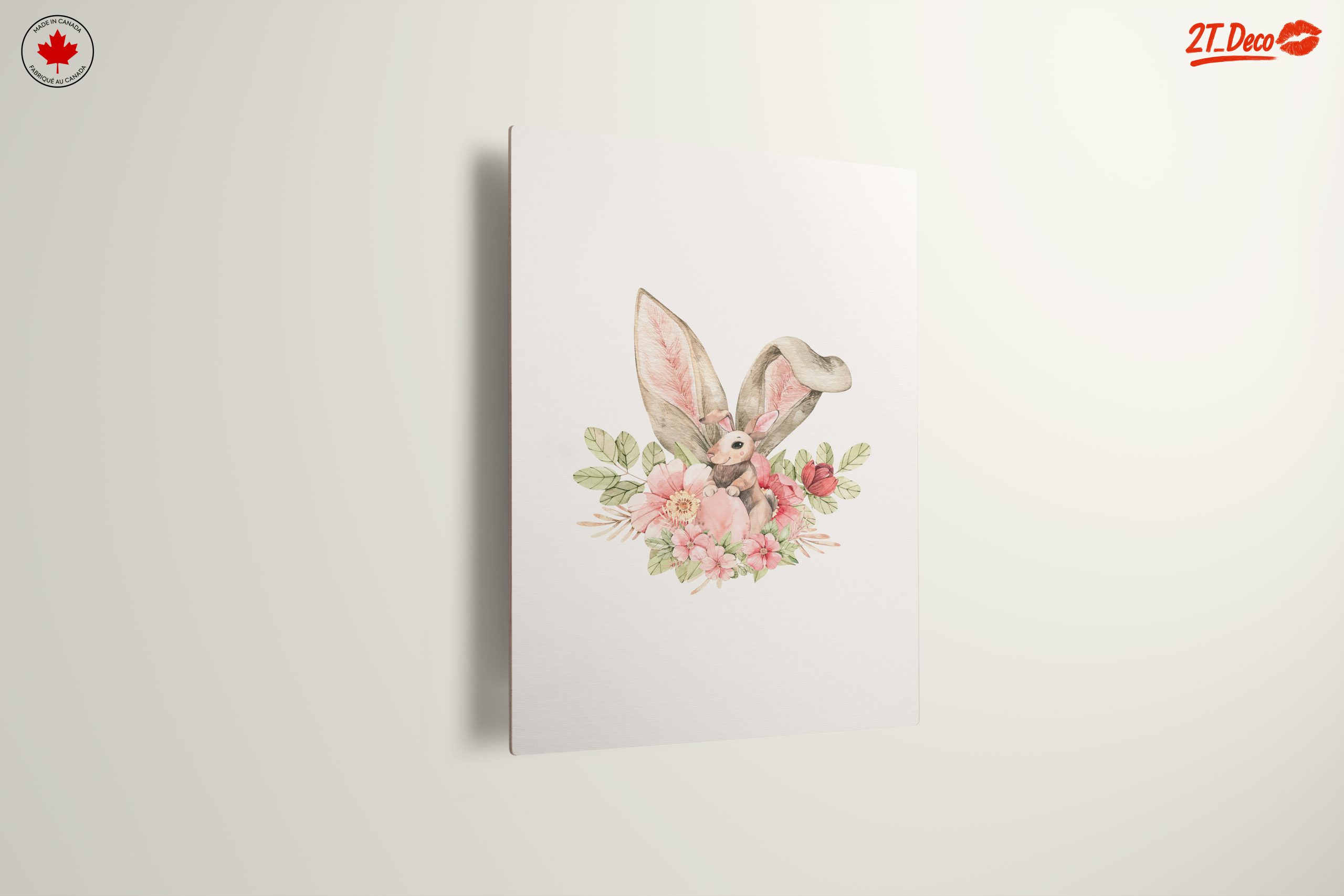 Whimsical Rabbit with Floral Accents - Image 13