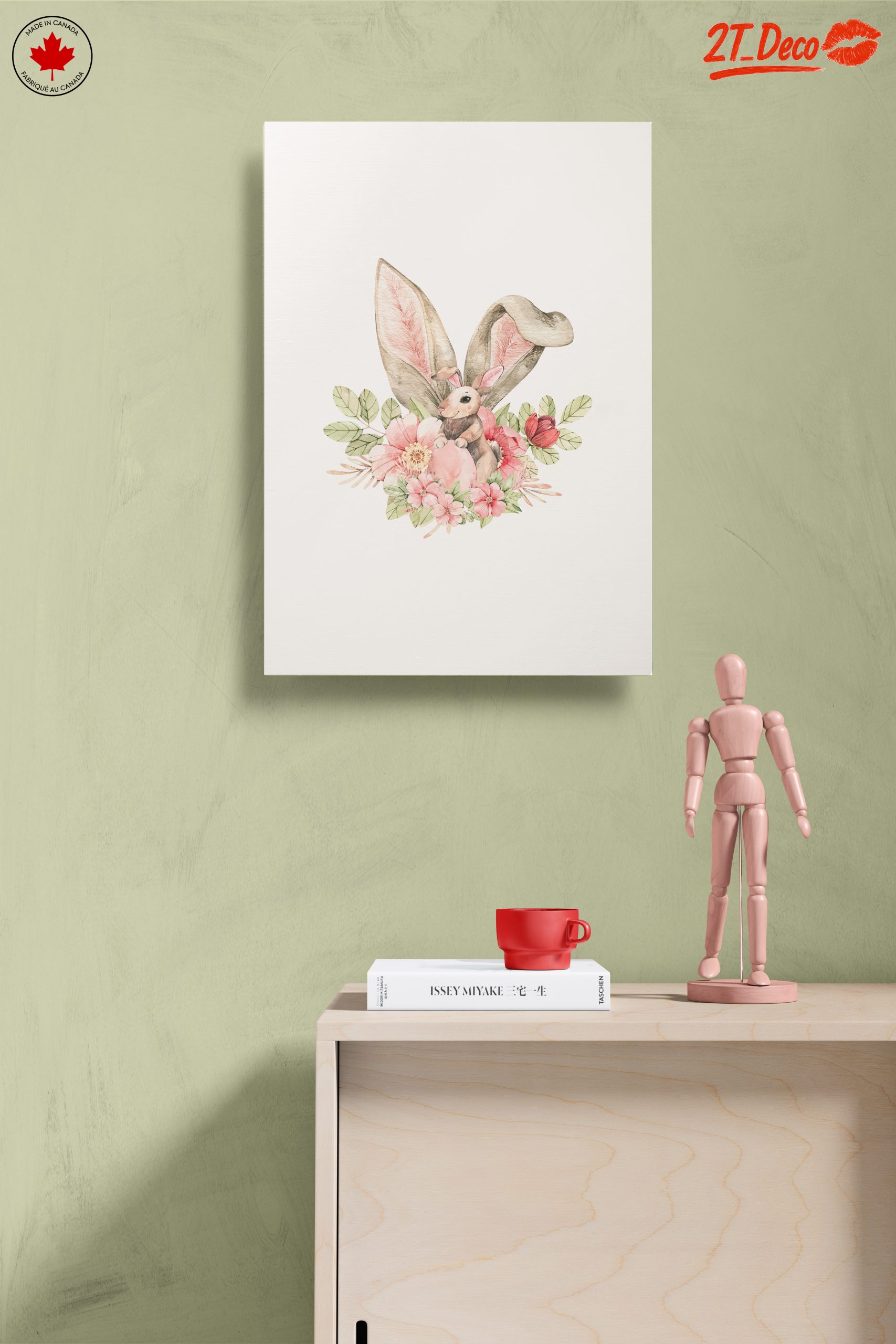 Whimsical Rabbit with Floral Accents - Image 14