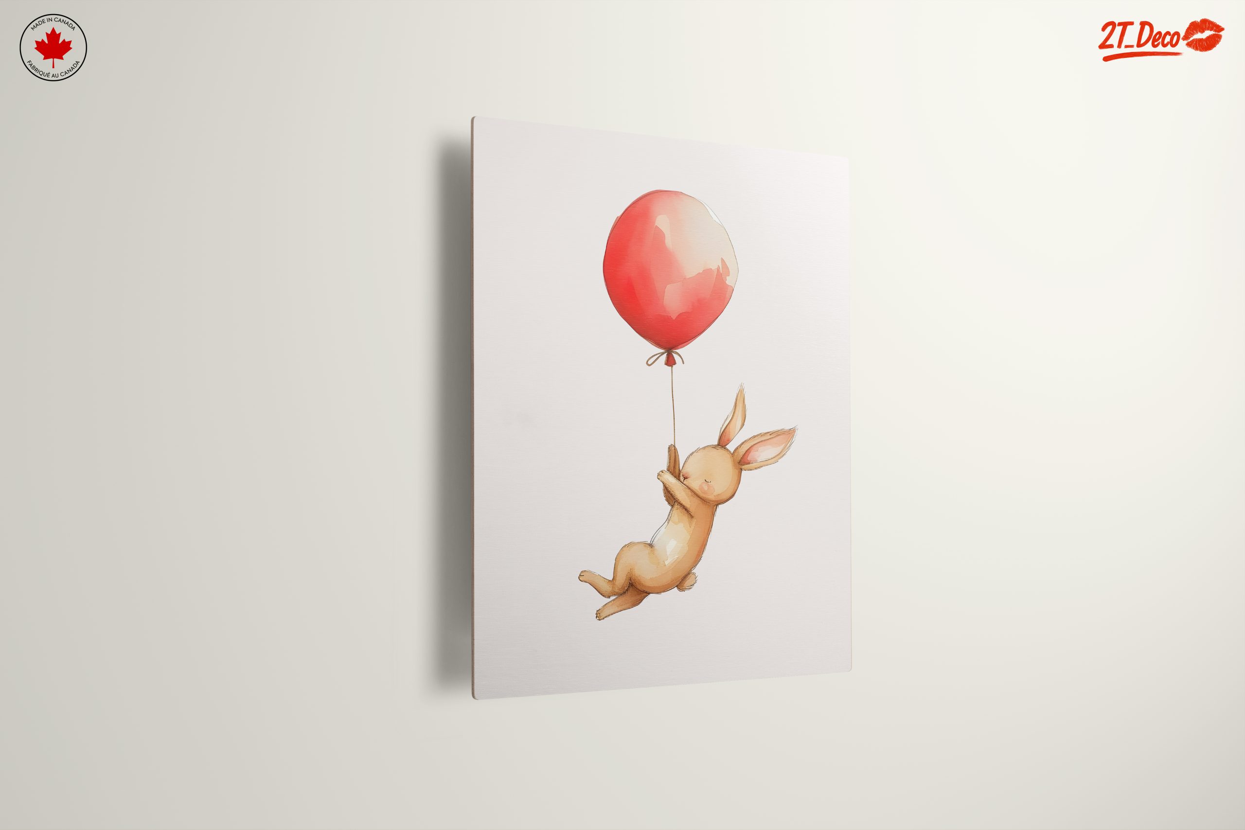 Adorable Rabbit Flying with Balloon Art - Image 13