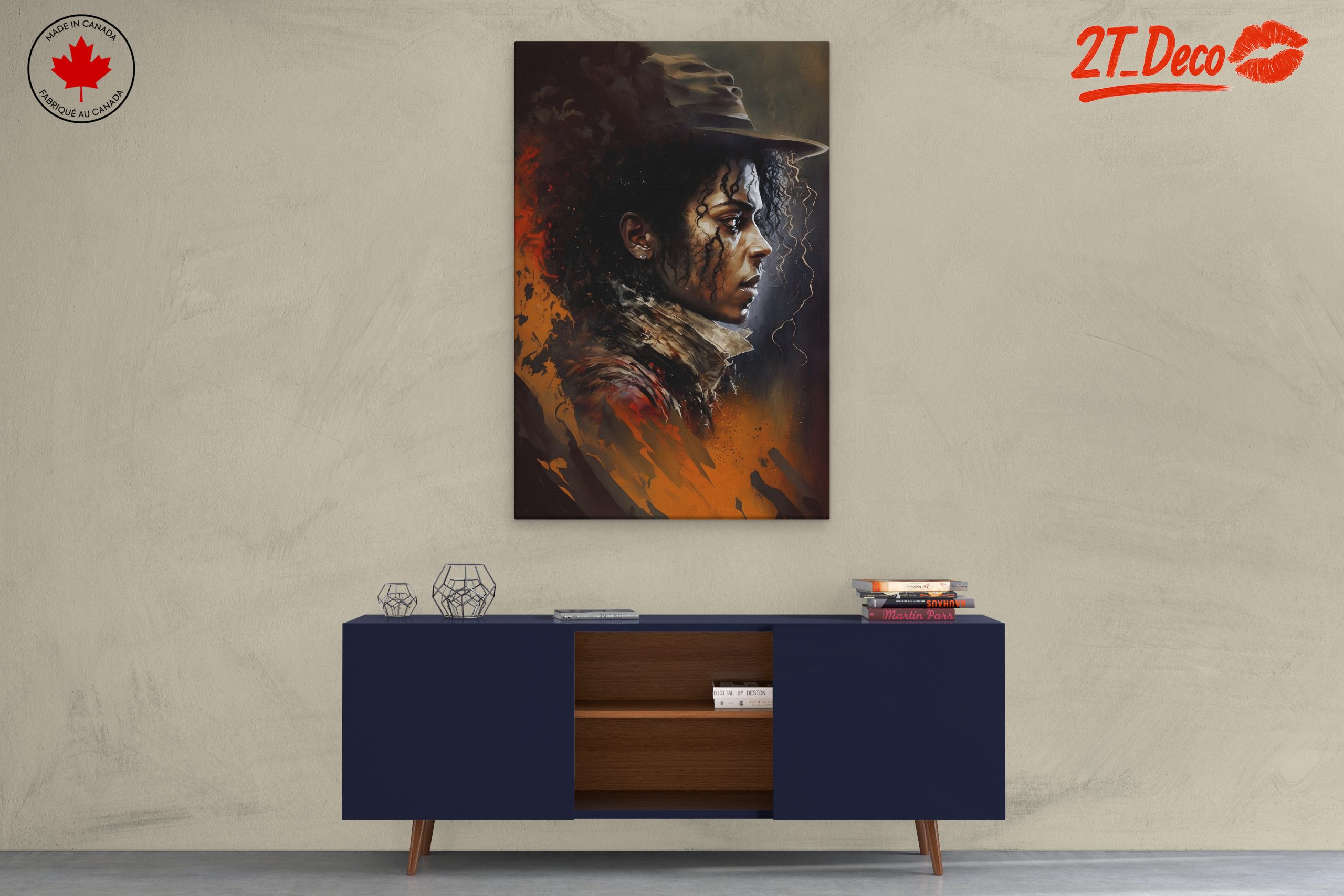 Modern Expressionist Portrait Artwork - Image 3