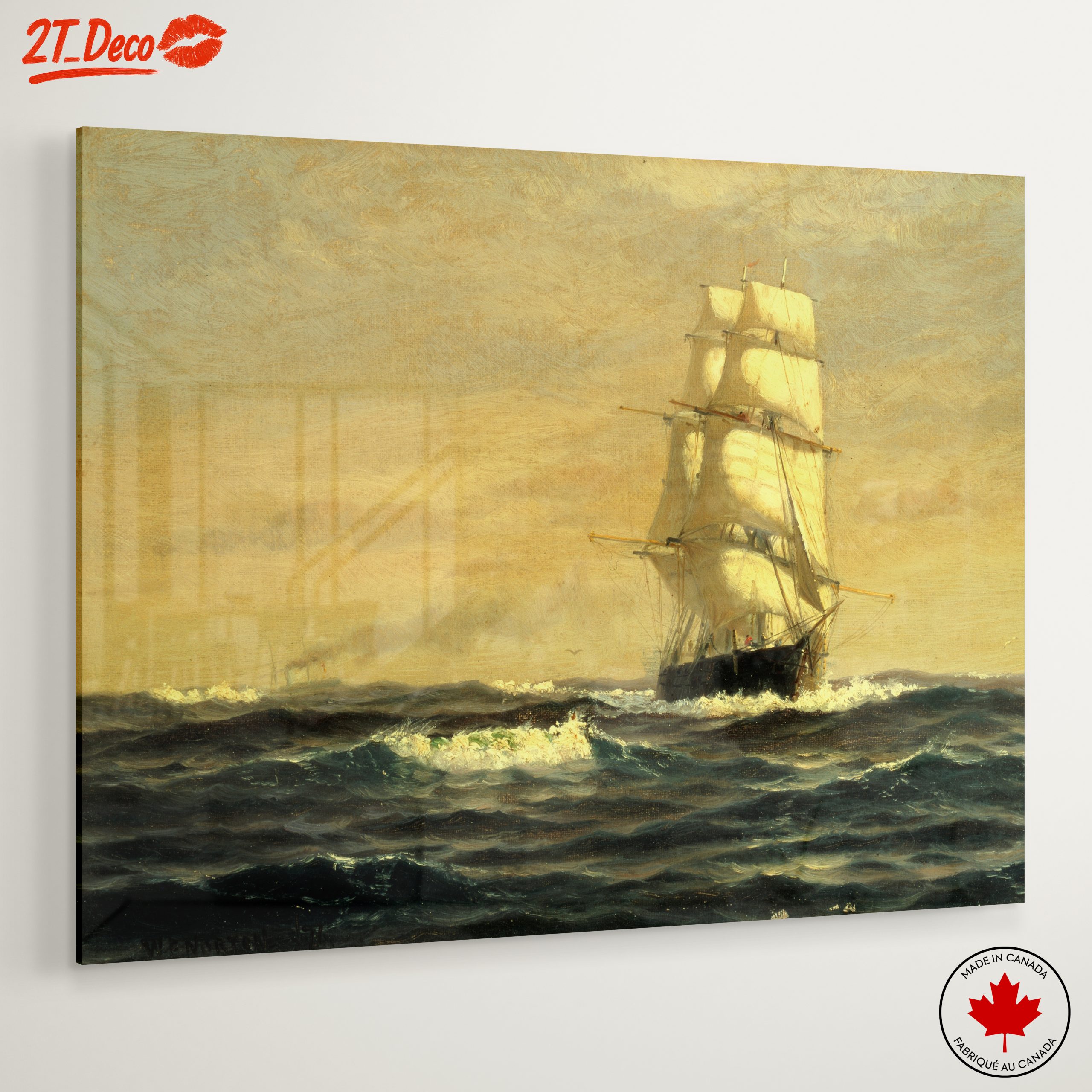 Sailing Ship on Ocean Waves - Image 6